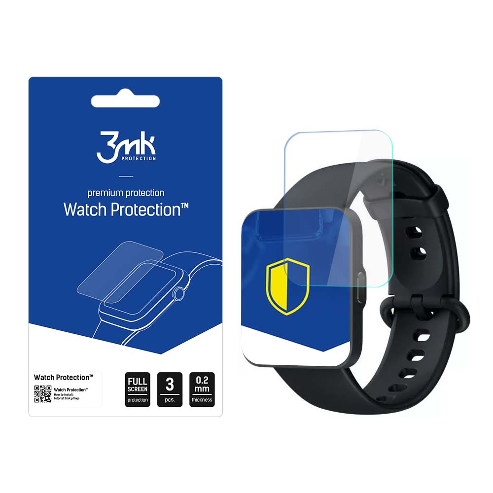 Redmi Watch 3 – 3mk Watch Protection ARC älykellon näytönsuoja