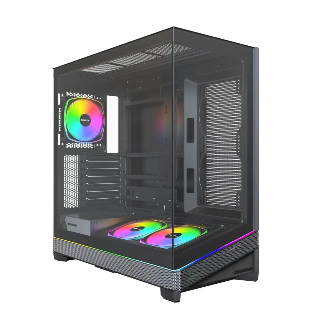 Montech Sky 3 SKY3(B) musta PC-kotelo, ATX / MicroATX / Mini-ITX / BTF