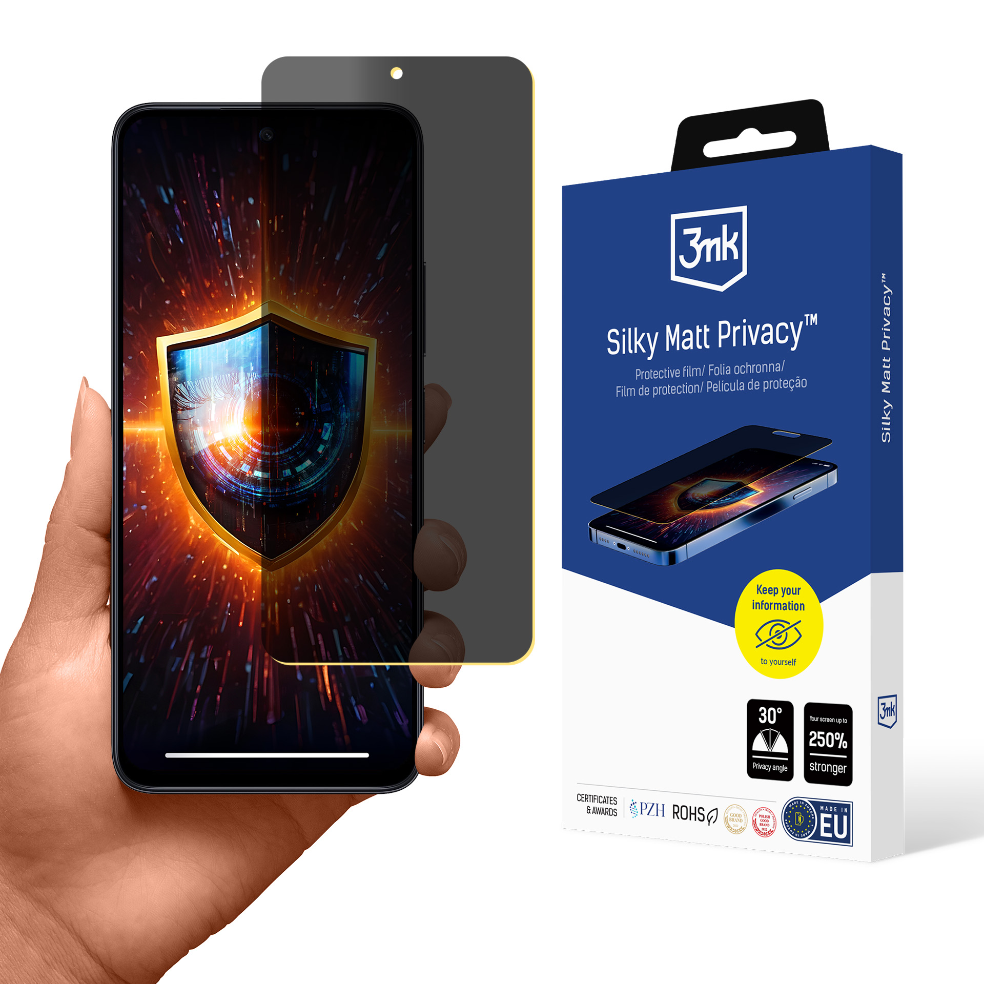 Redmi Note 12 4G – 3mk Silky Matt Privacy tietosuojakalvo