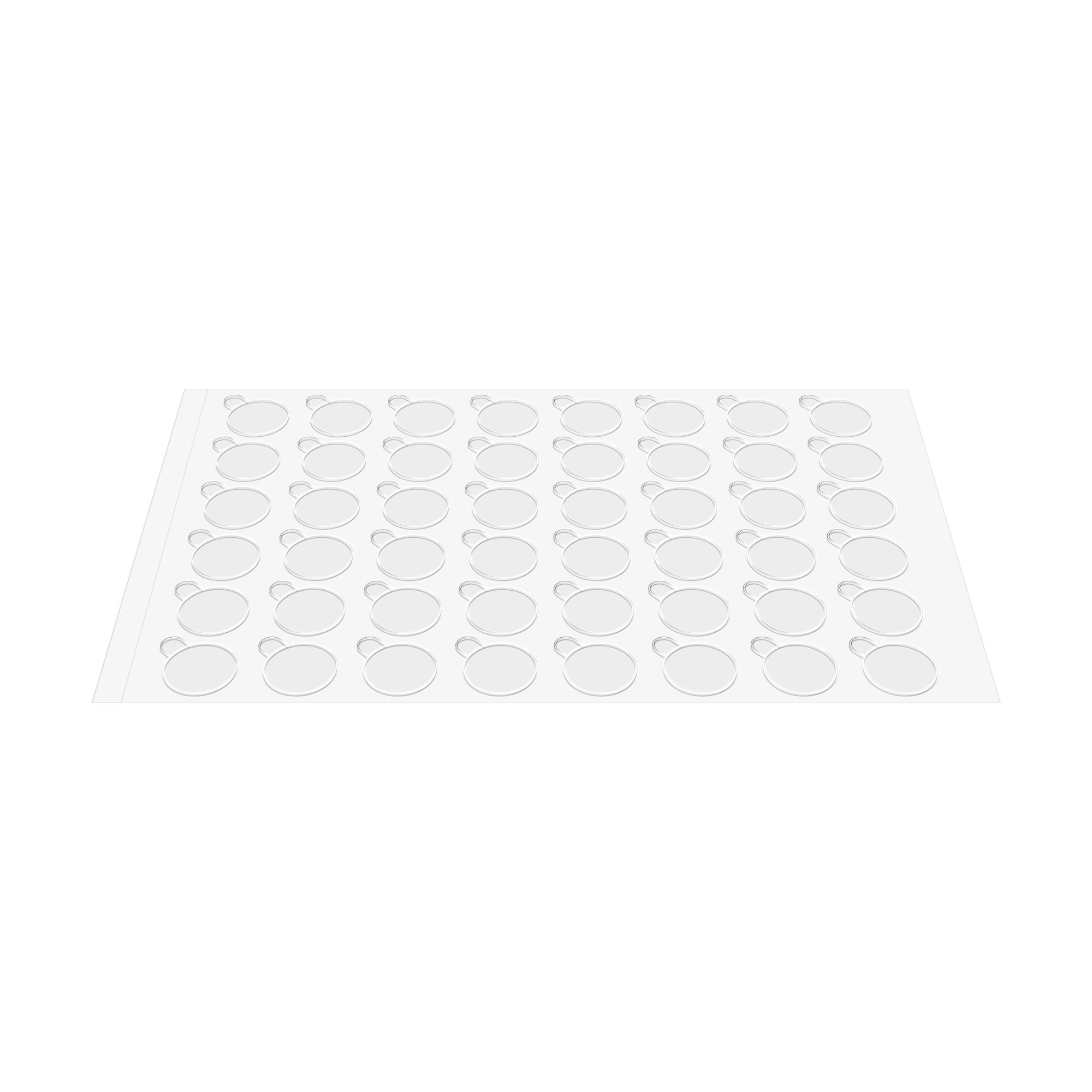 Rebel läpinäkyvät pyöreät kaksipuoliset tarrat, 10 mm