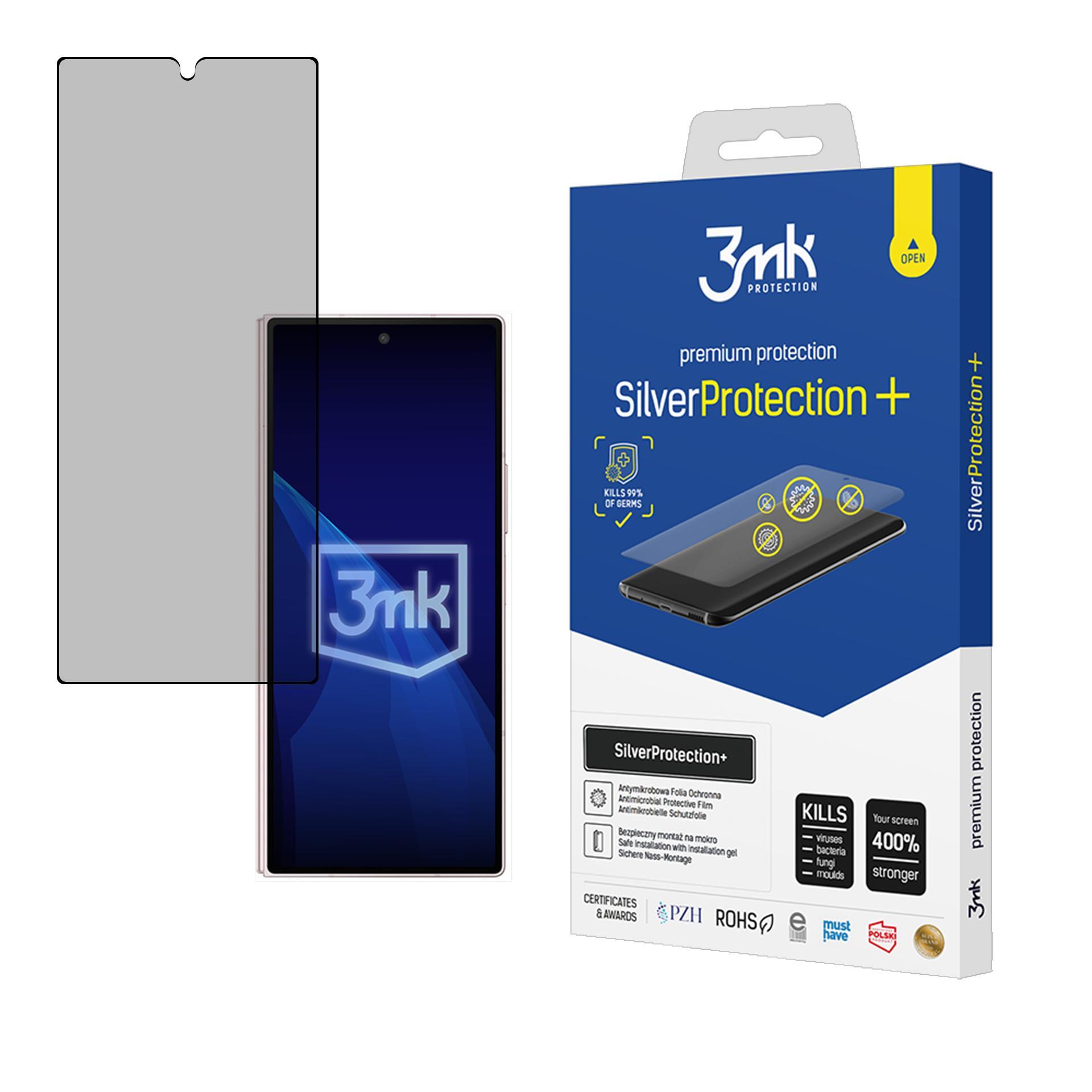 Samsung Galaxy Z Fold 6 (front) – 3mk SilverProtection+ puhelimen näytönsuoja