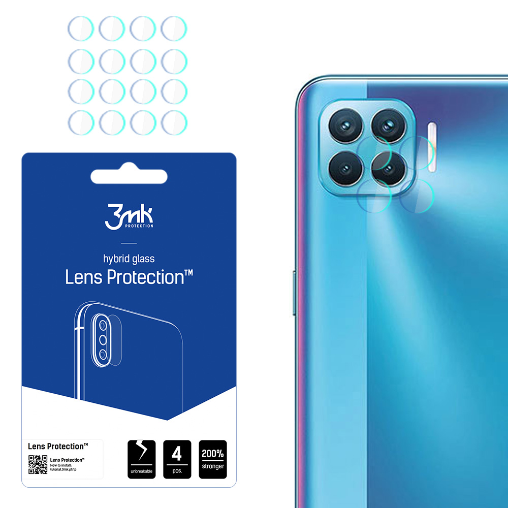 Oppo Reno 4 Lite – 3mk Lens Protection kameran linssinsuoja