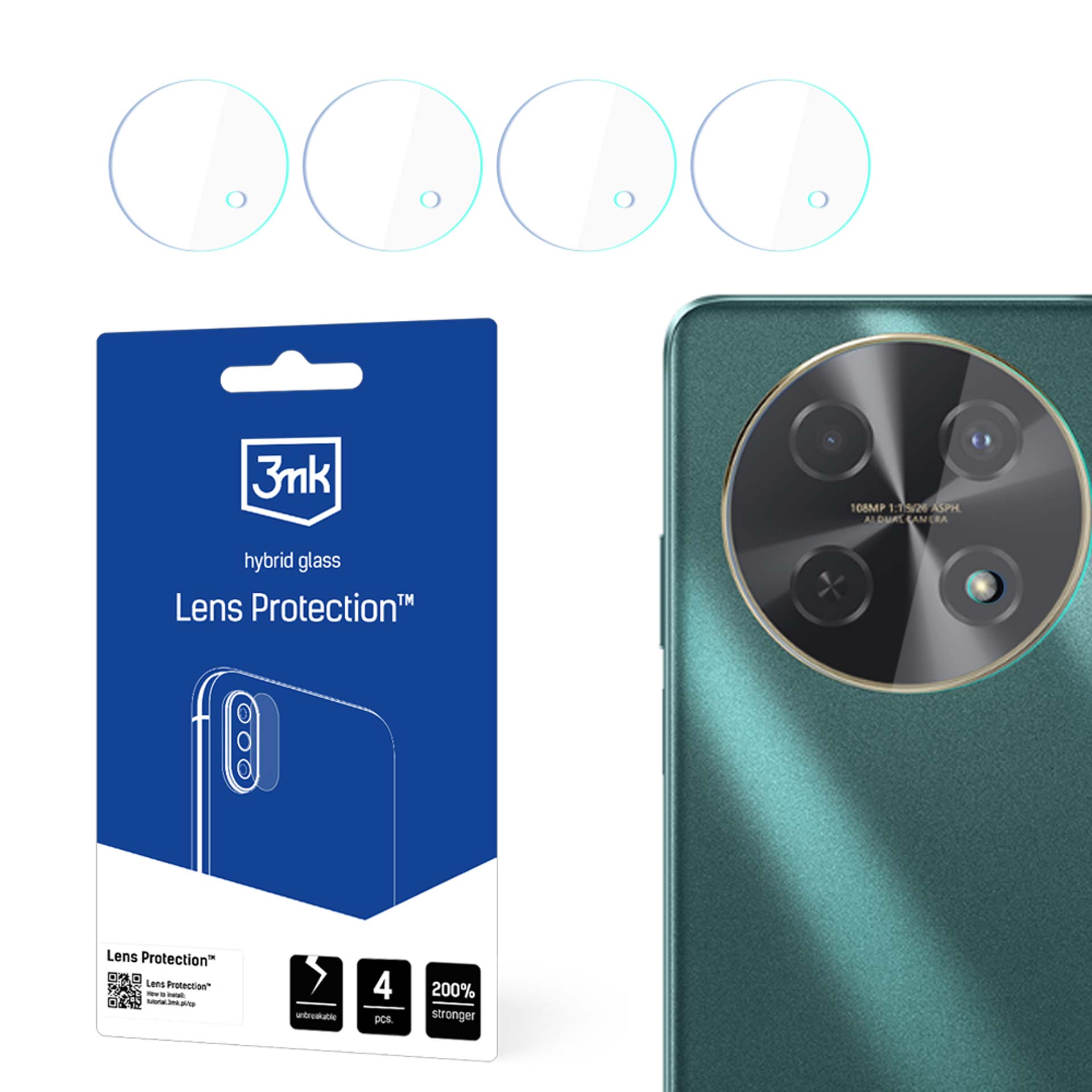 3mk Lens Protection kameran suojakansi Huawei Nova 12i