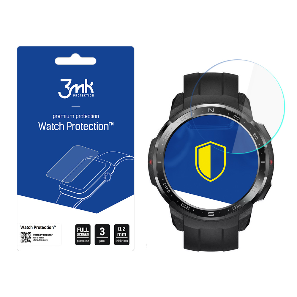 Honor Watch GS Pro – 3mk Watch Protection FlexibleGlass älykellon näytönsuoja