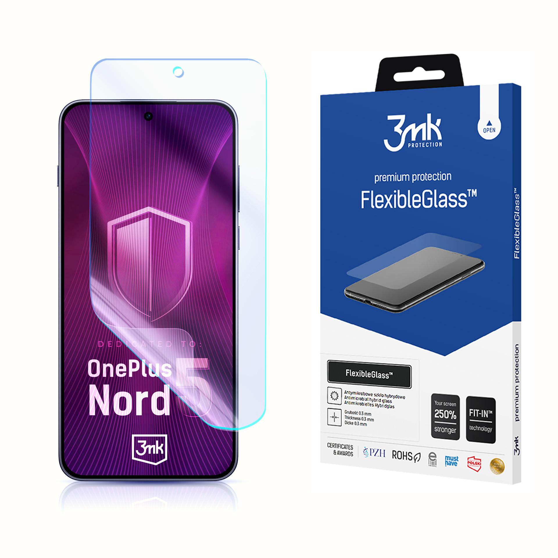 3mk FlexibleGlass Hybrid Glass for OnePlus Nord 5