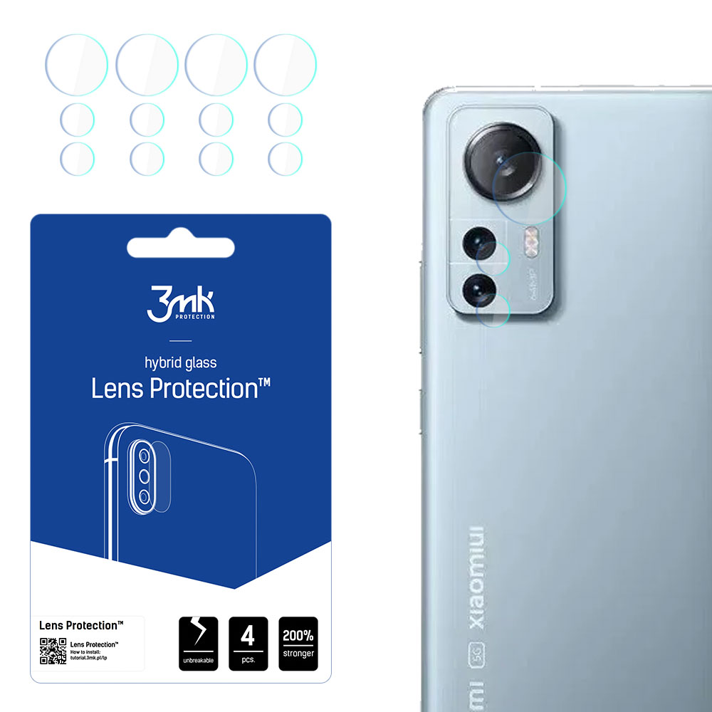 Xiaomi 12 Lite - 3mk objektiivin suojaus™