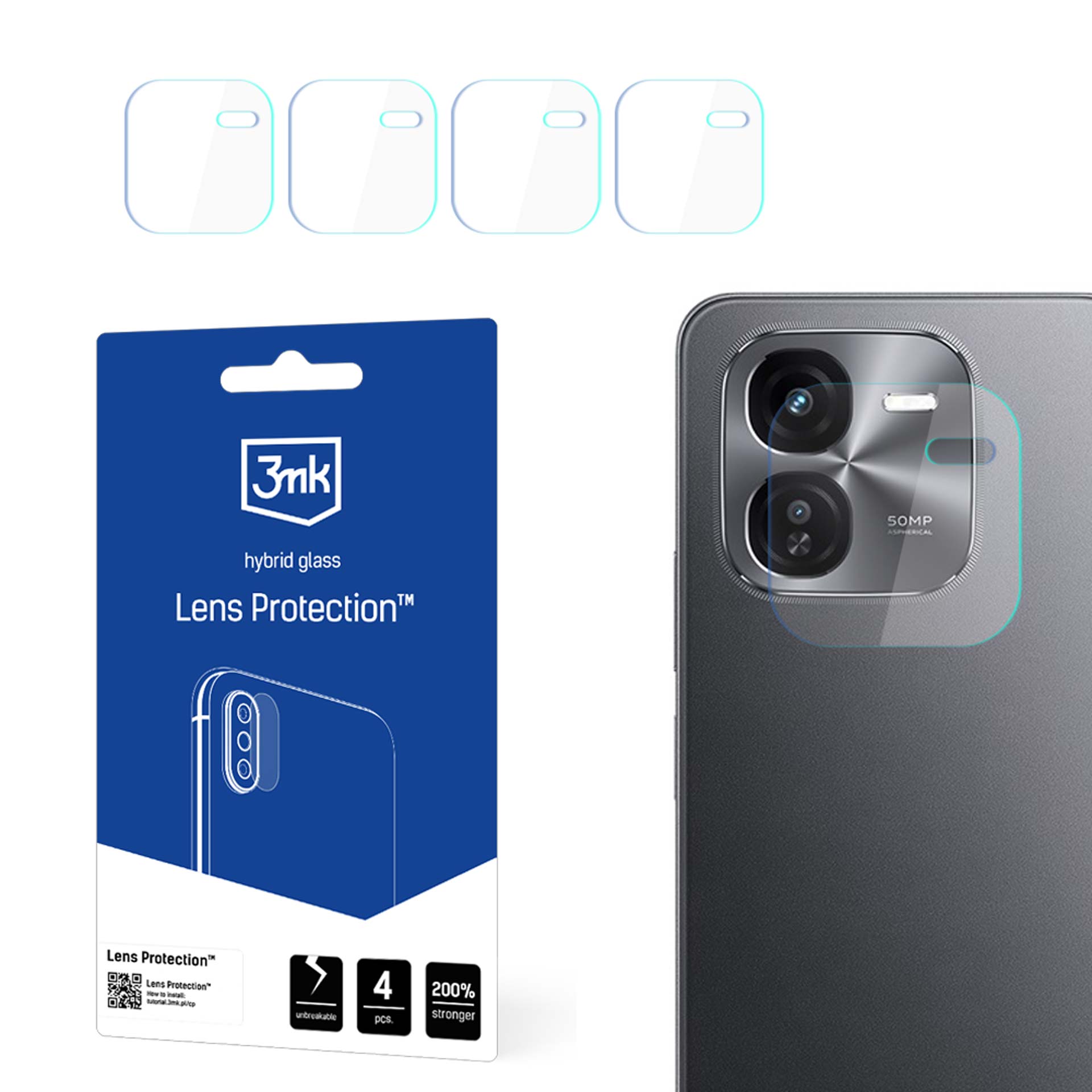 IQOO Z9X 5G – 3mk Lens Protection kameran linssinsuoja