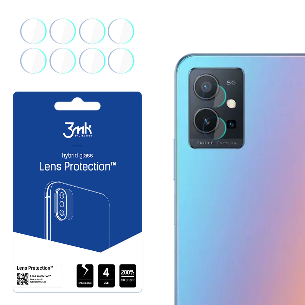 Vivo Y75 5G – 3mk Lens Protection kameran linssinsuoja