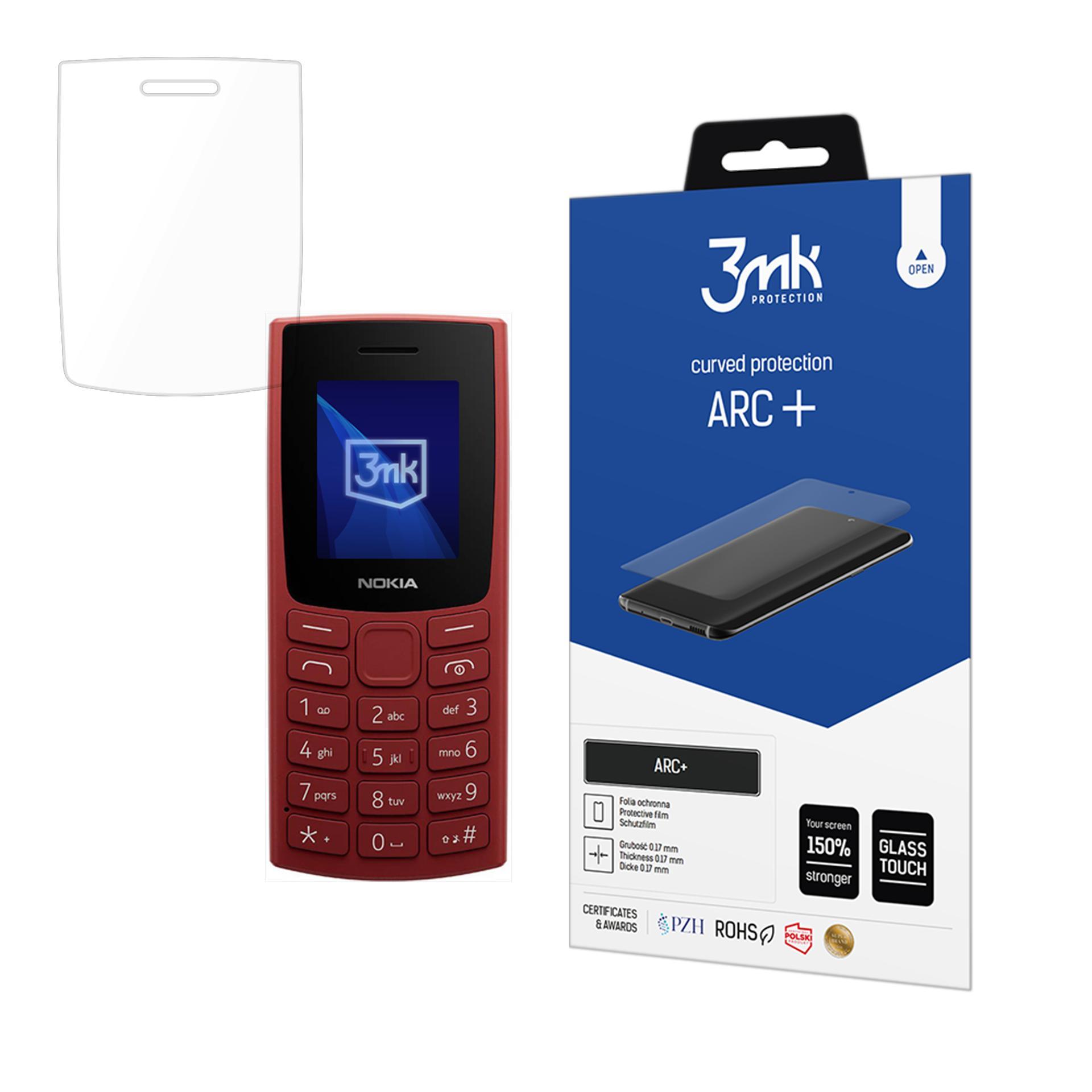 Nokia 105 4G (2023) – 3mk ARC+ puhelimen näytönsuoja