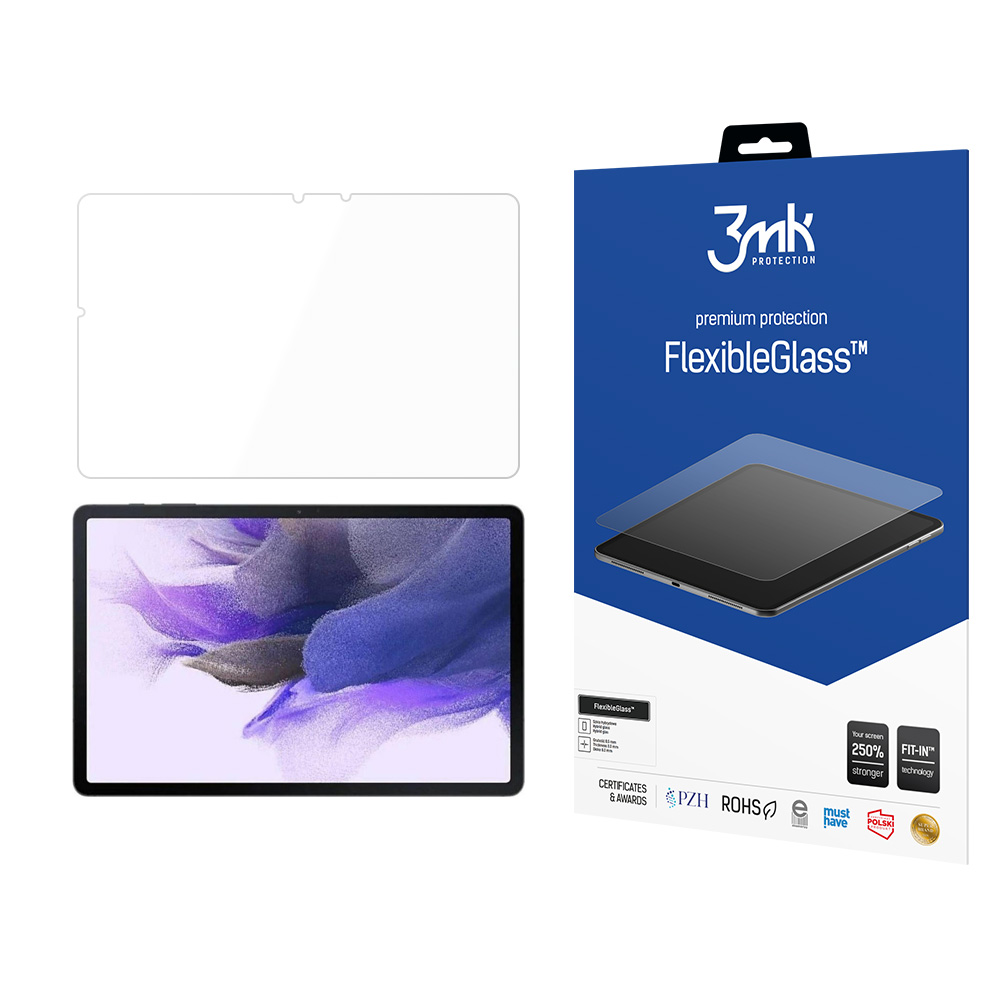 Samsung Galaxy Tab S7 FE – 3mk FlexibleGlass (enintään 13") tabletin näytönsuoja