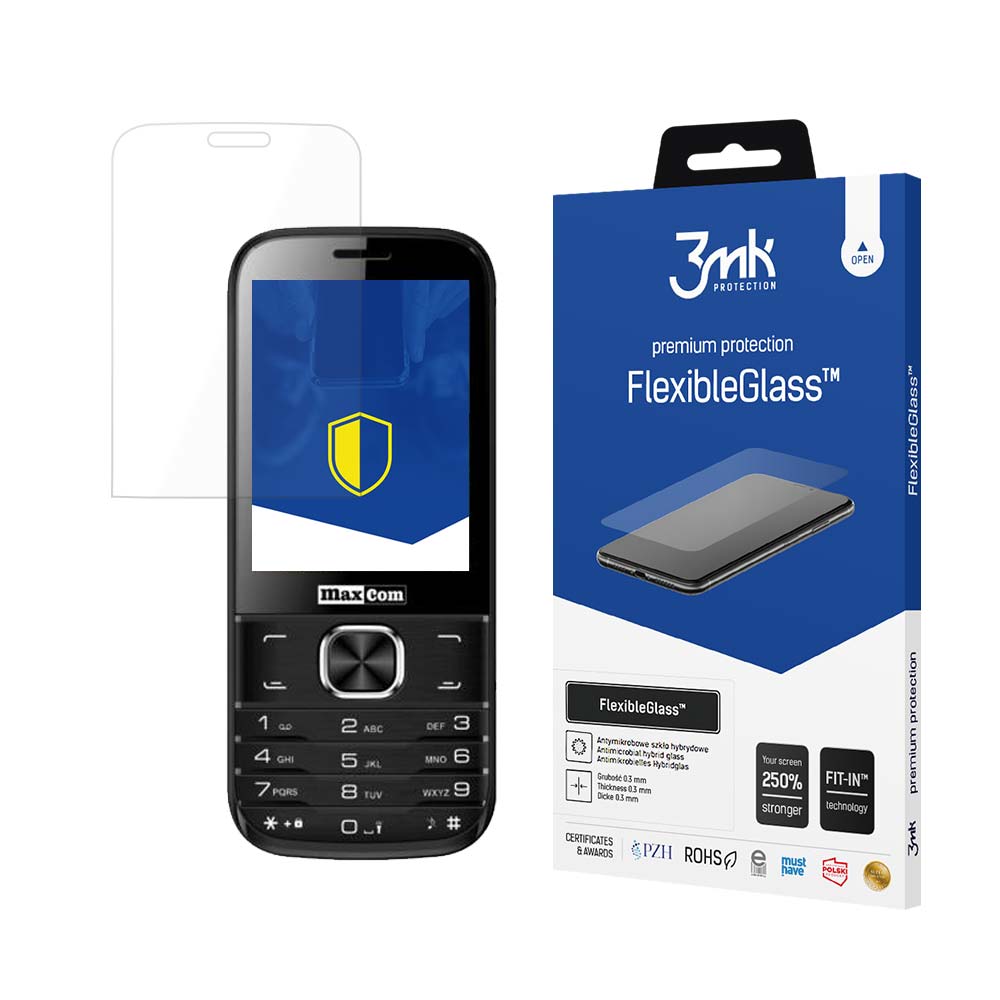 MaxCom MM237 – 3mk FlexibleGlass puhelimen näytönsuoja