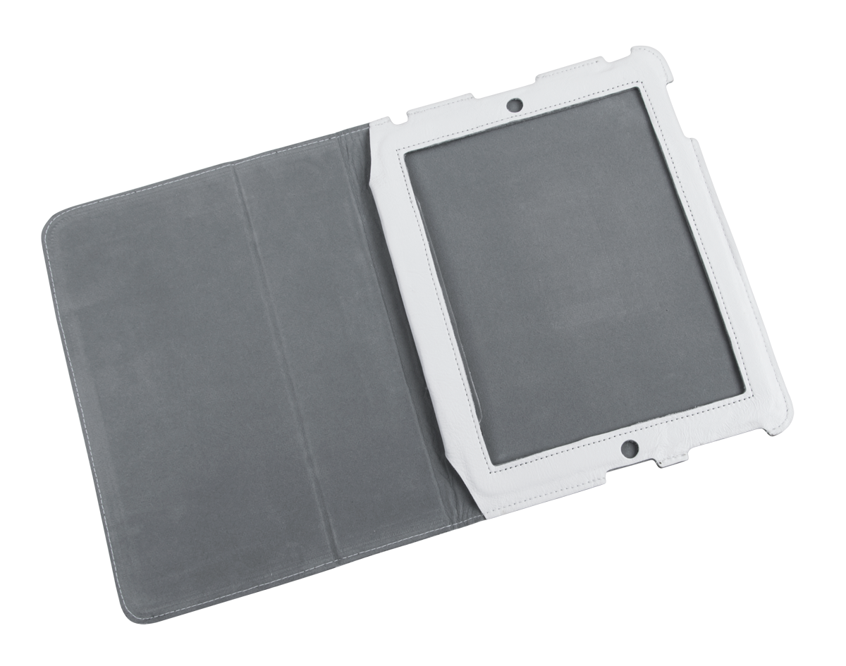 Nahkainen Apple iPad 3 -suojakotelo, valkoinen