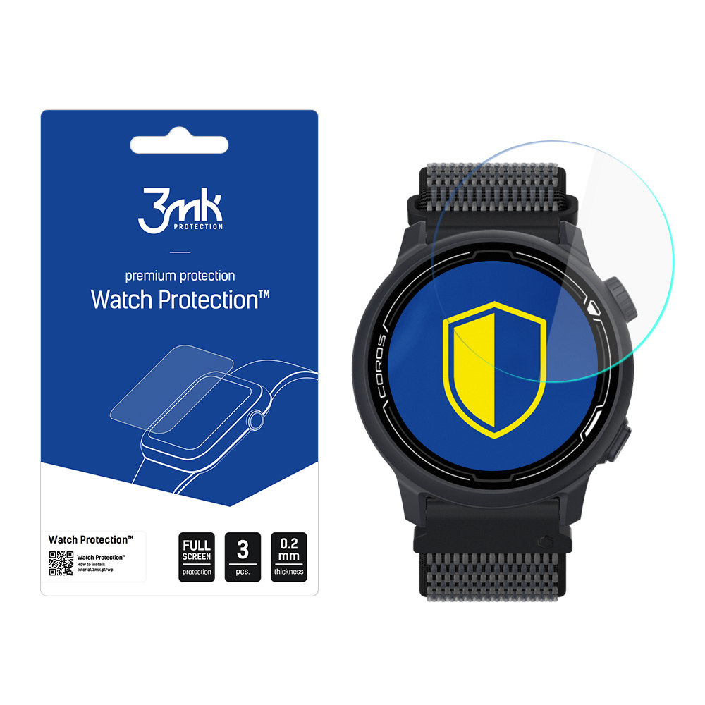 3mk Watch Protection v. FlexibleGlass hybridilasi Coros Pace 2