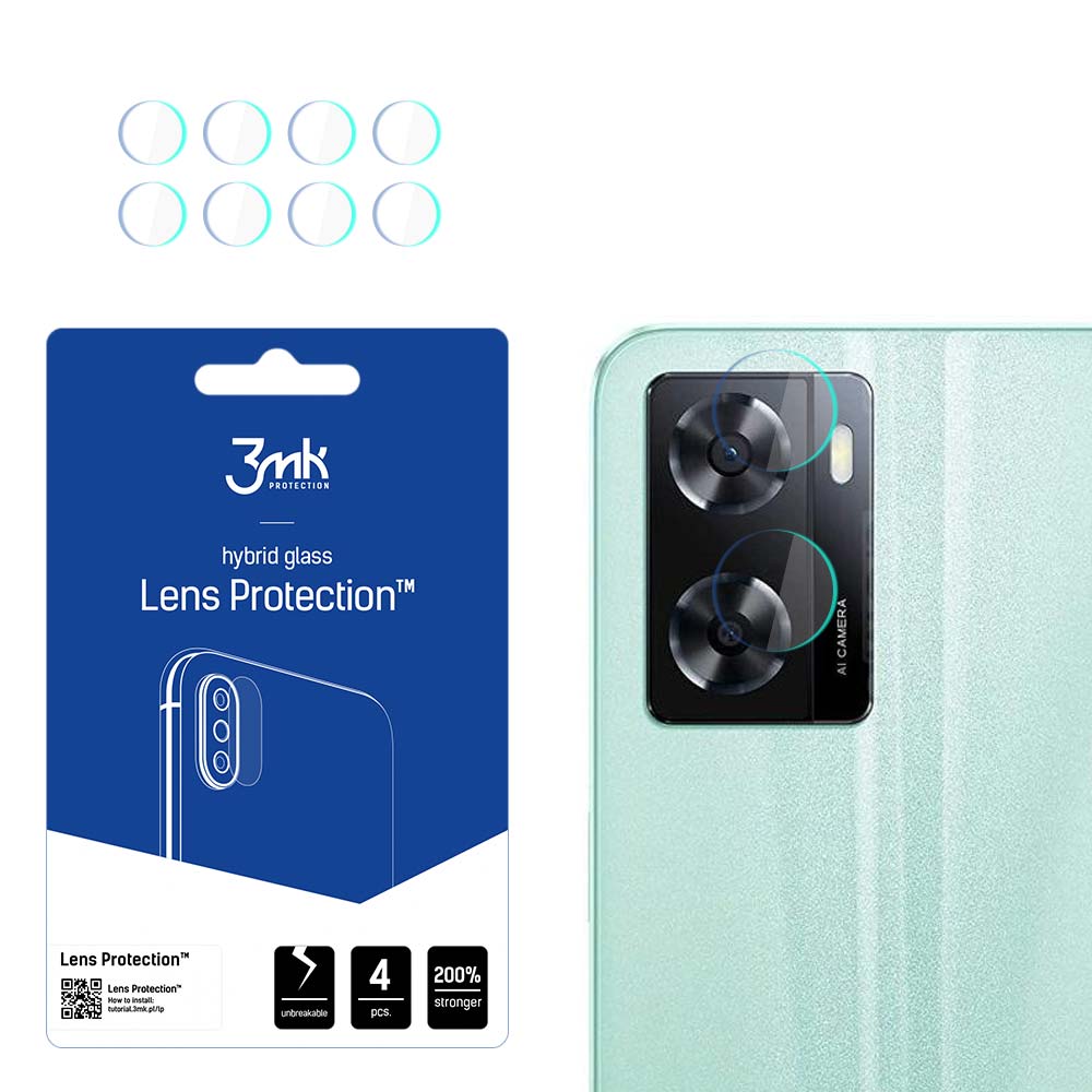 Oppo A57 4G/A57 5G/A57e/A57s – 3mk Lens Protection kameran linssinsuoja