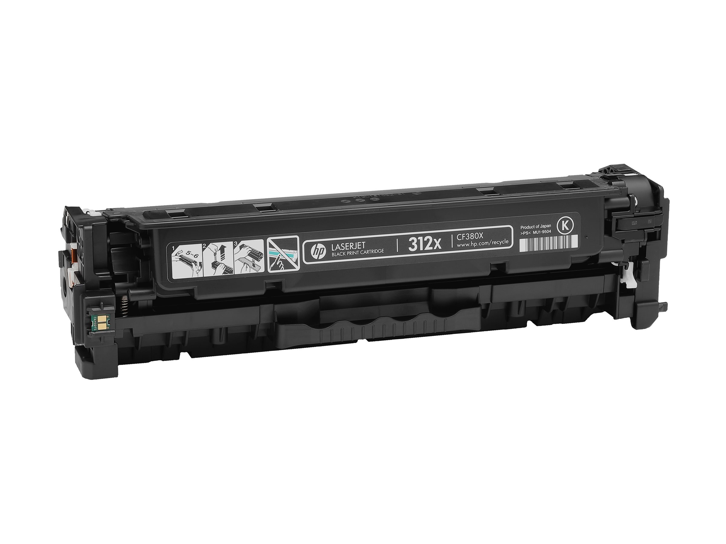 Alkuperäinen HP 312X LaserJet -värikasetti (CF380X), musta, riittoisa, LaserJet Pro 400 MFP M476 -malleille, 4,400 sivua