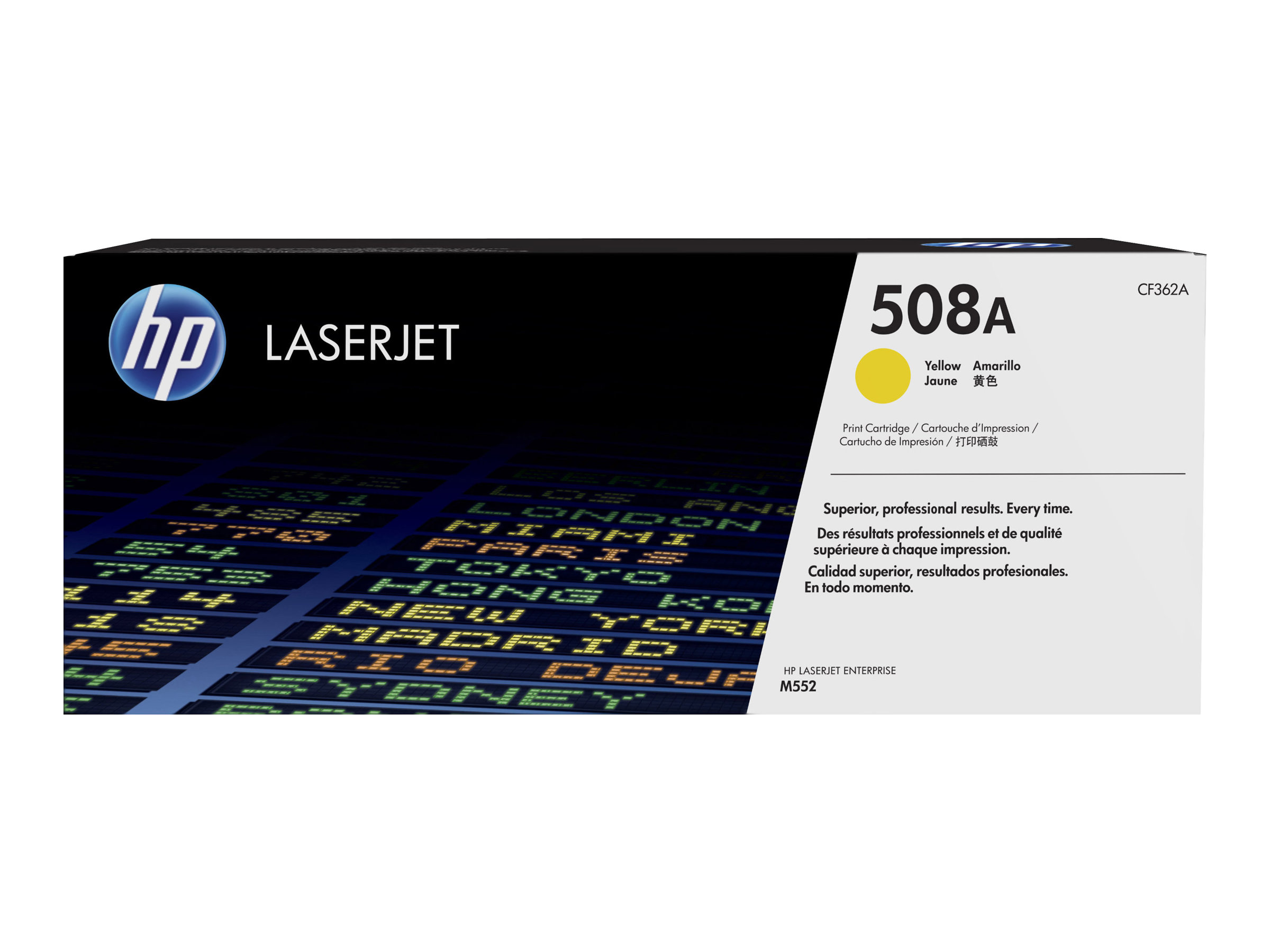 Alkuperäinen HP 508A LaserJet -värikasetti (CF362A), keltainen