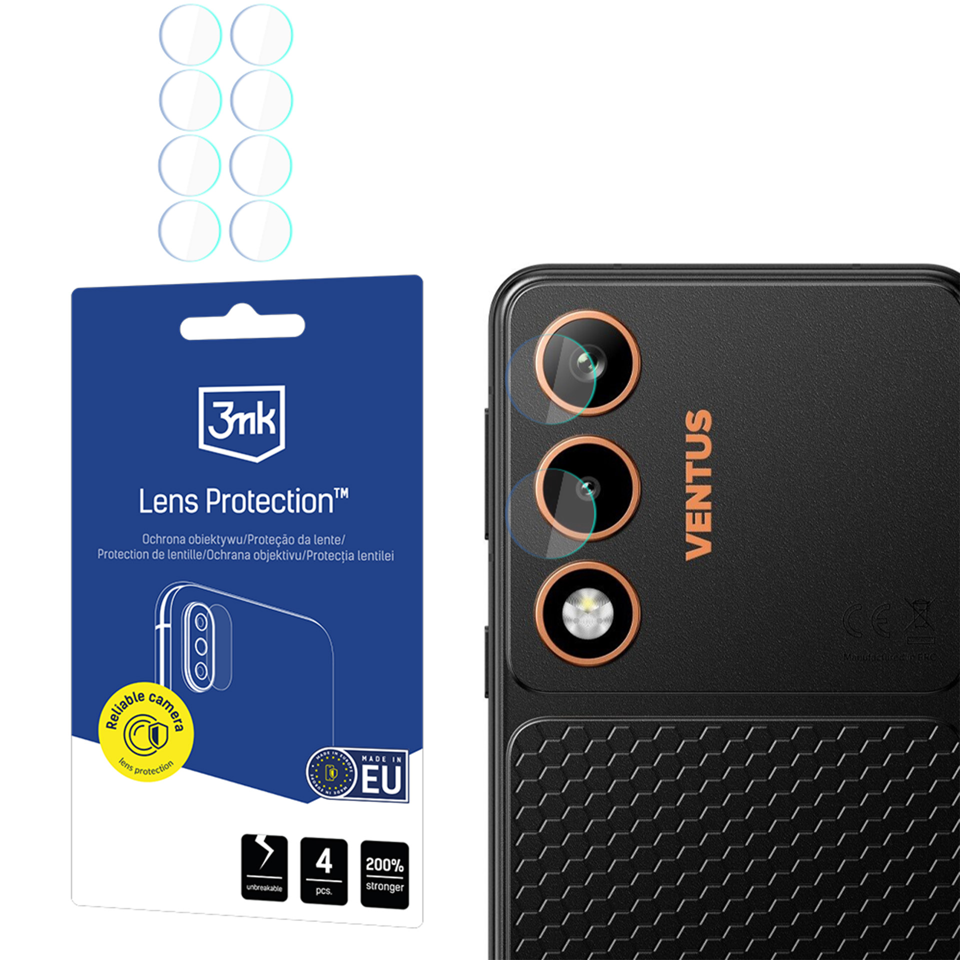 Hammer Ventus 5G – 3mk Lens Protection kameran linssinsuoja