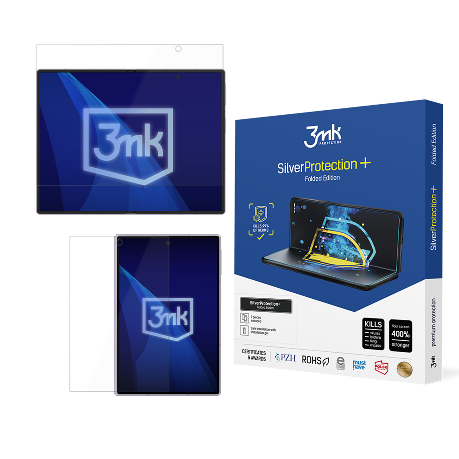 3mk SilverProtection+ Folded Edition taittuvan näytön suojakalvo mallille Samsung Galaxy Z Fold8