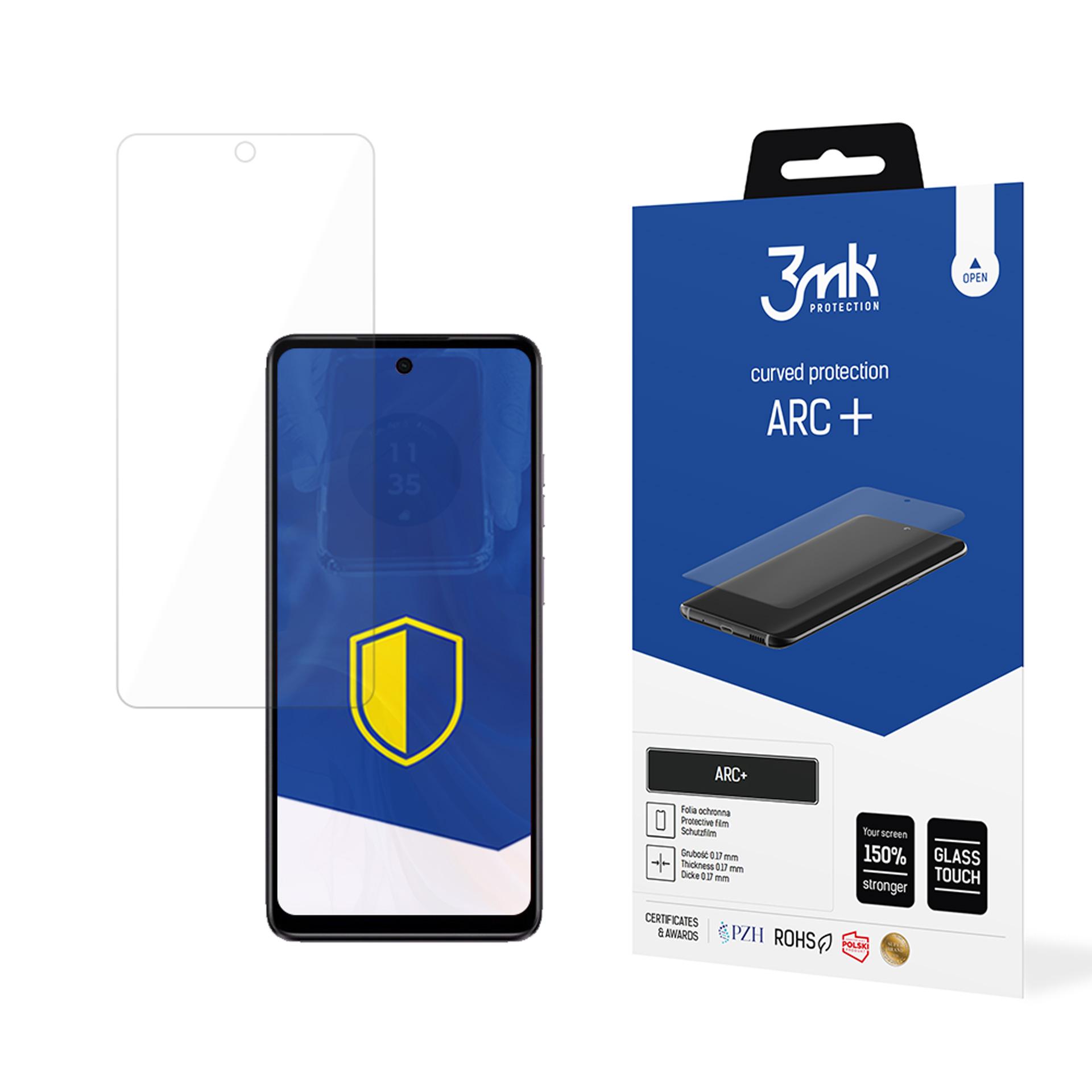 Motorola Moto E14 – 3mk ARC+ puhelimen näytönsuoja