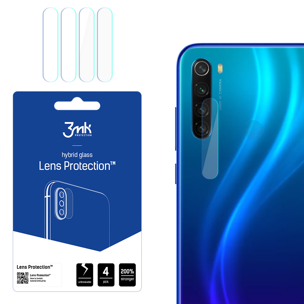 Xiaomi Redmi Note 8 2021 – 3mk Lens Protection kameran linssinsuoja