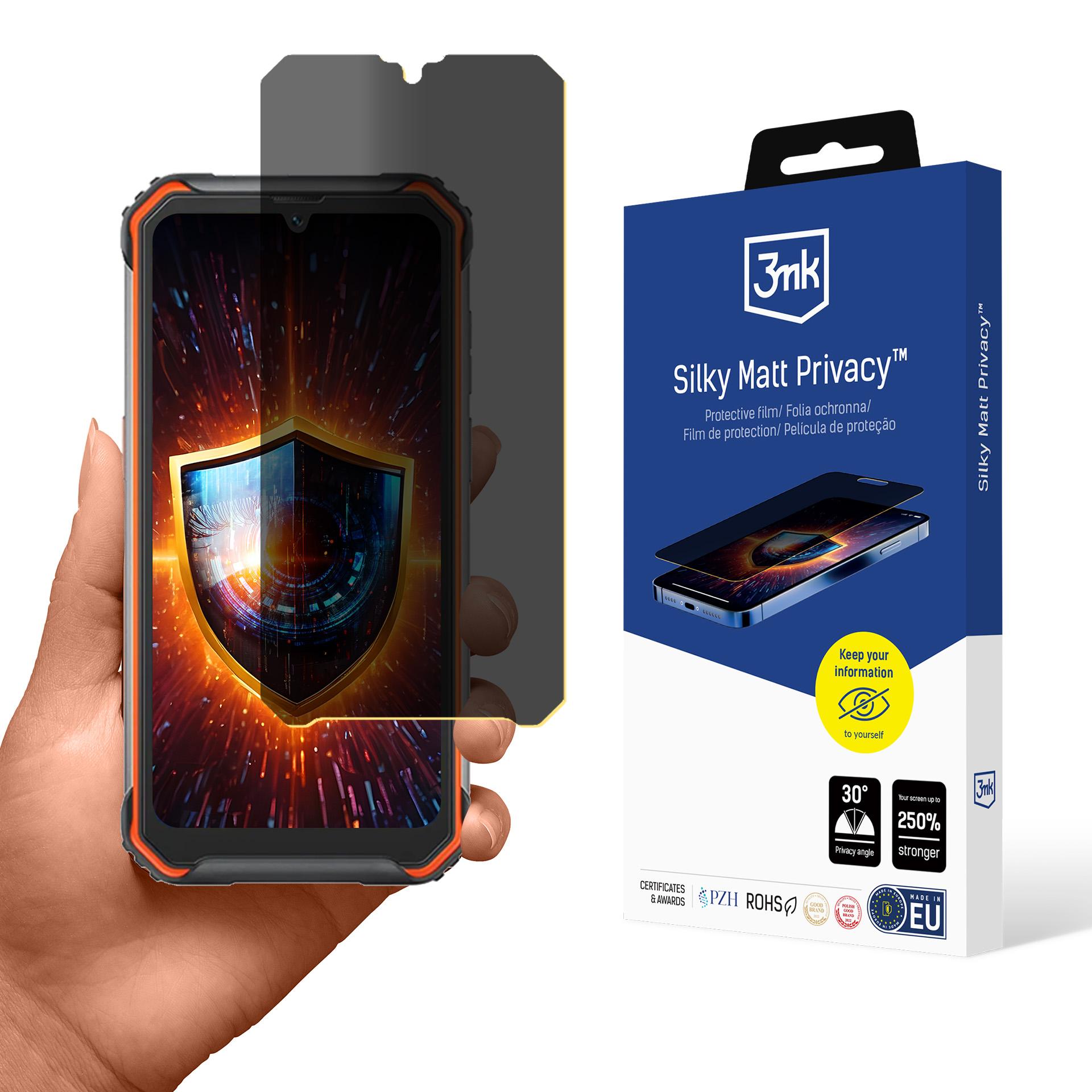 Blackview BV7200 – 3mk Silky Matt Privacy tietosuojakalvo