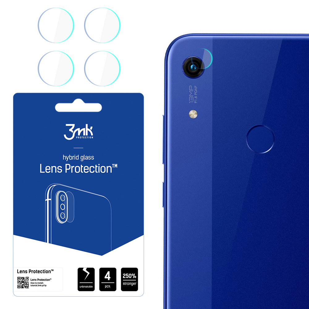 3MK Flexible Glass Lens Huawei Honor 8A Kamerasuoja 4 kpl