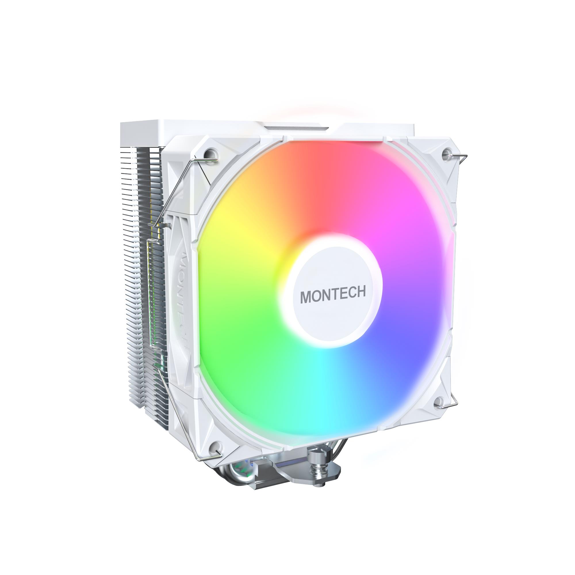 Montech NX400 ARGB (W) yleismallinen prosessorijäähdytin, valkoinen