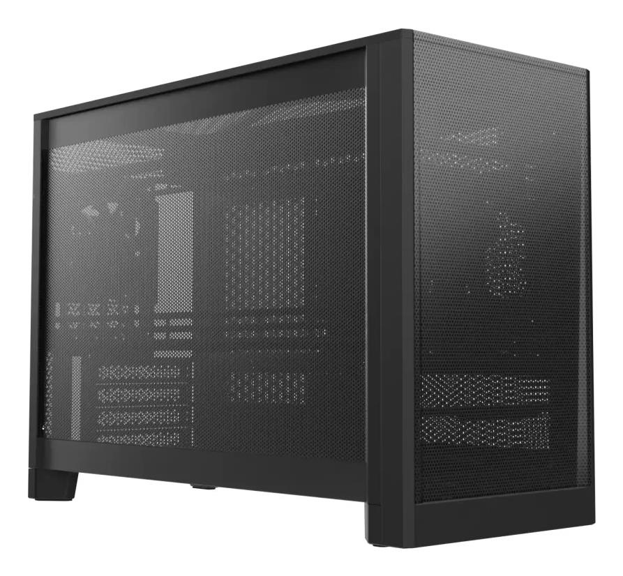 Montech PC Ten TEN(B) musta Mini Tower -kotelo, MicroATX / Mini-ITX