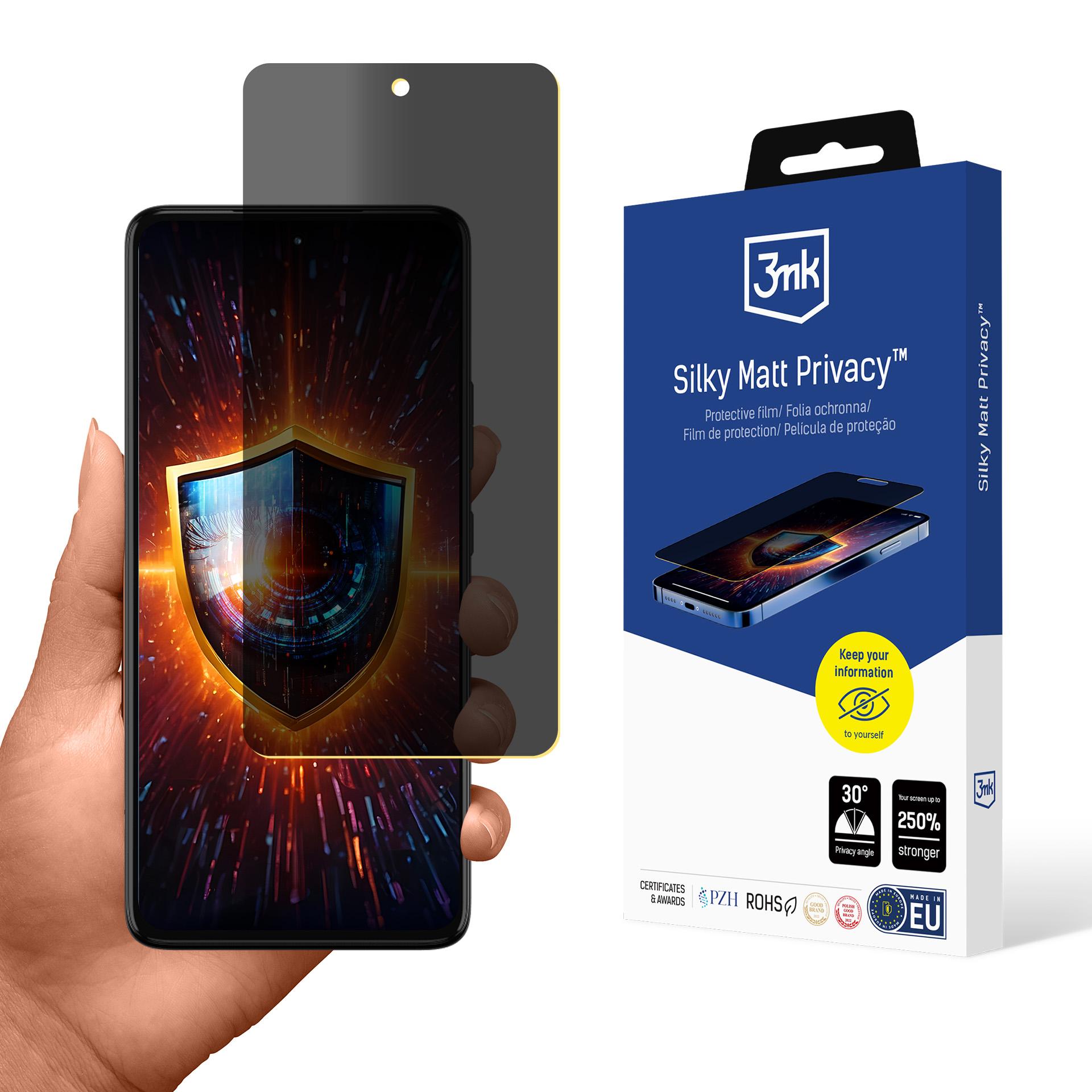 Motorola Moto G72 – 3mk Silky Matt Privacy tietosuojakalvo