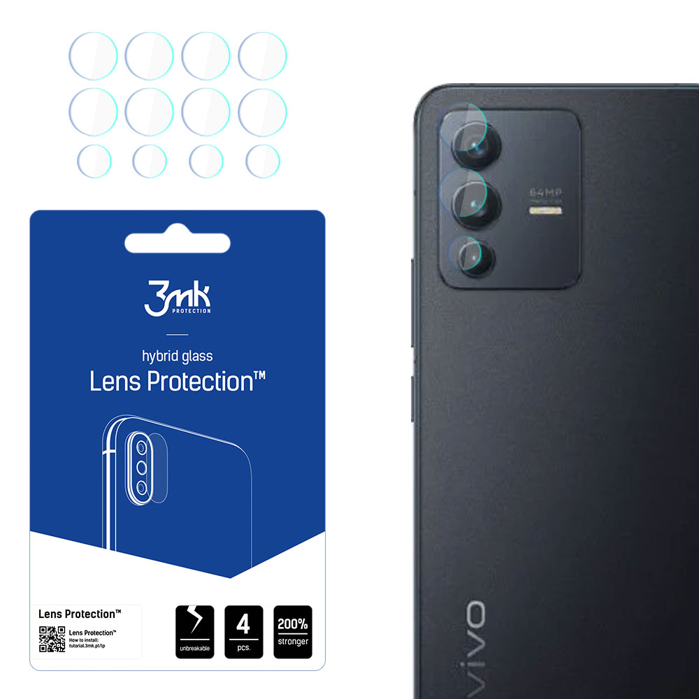 Vivo V23 5G – 3mk Lens Protection kameran linssinsuoja