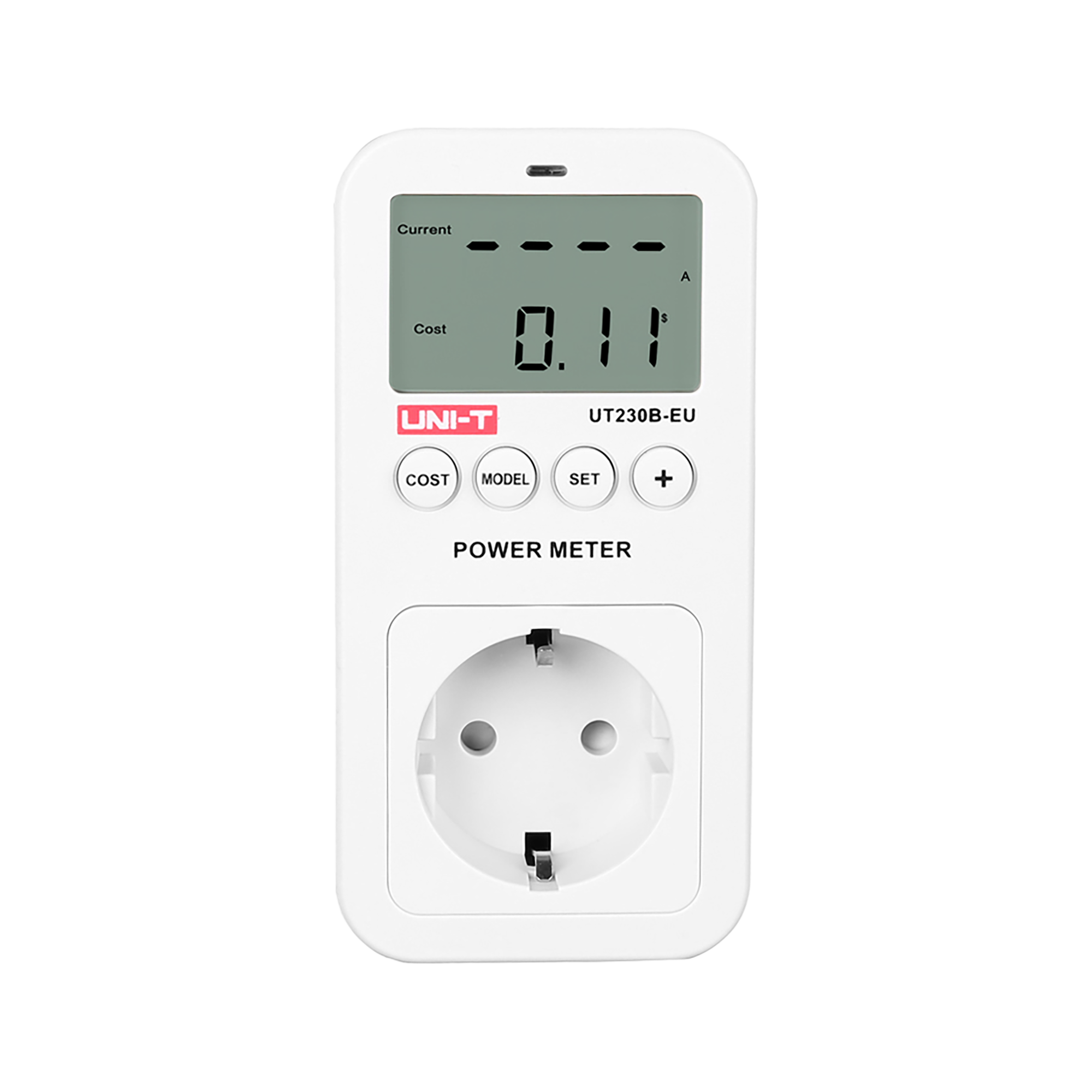 Uni-T UT230B-EU -pistorasia energiankulutusmittarilla