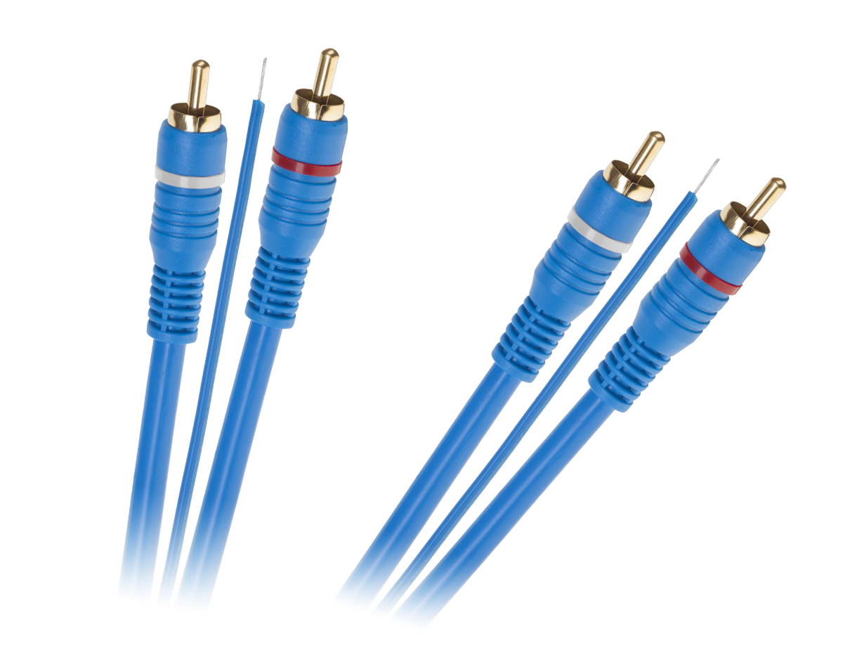 2 RCA–2 RCA -kaapeli lisäjohtimella, 5 m