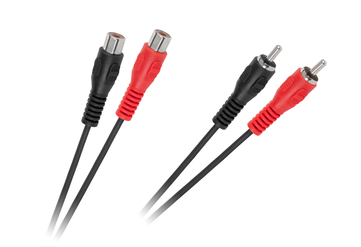 2 RCA-uros–2 RCA-naaras -kaapeli, 3 m
