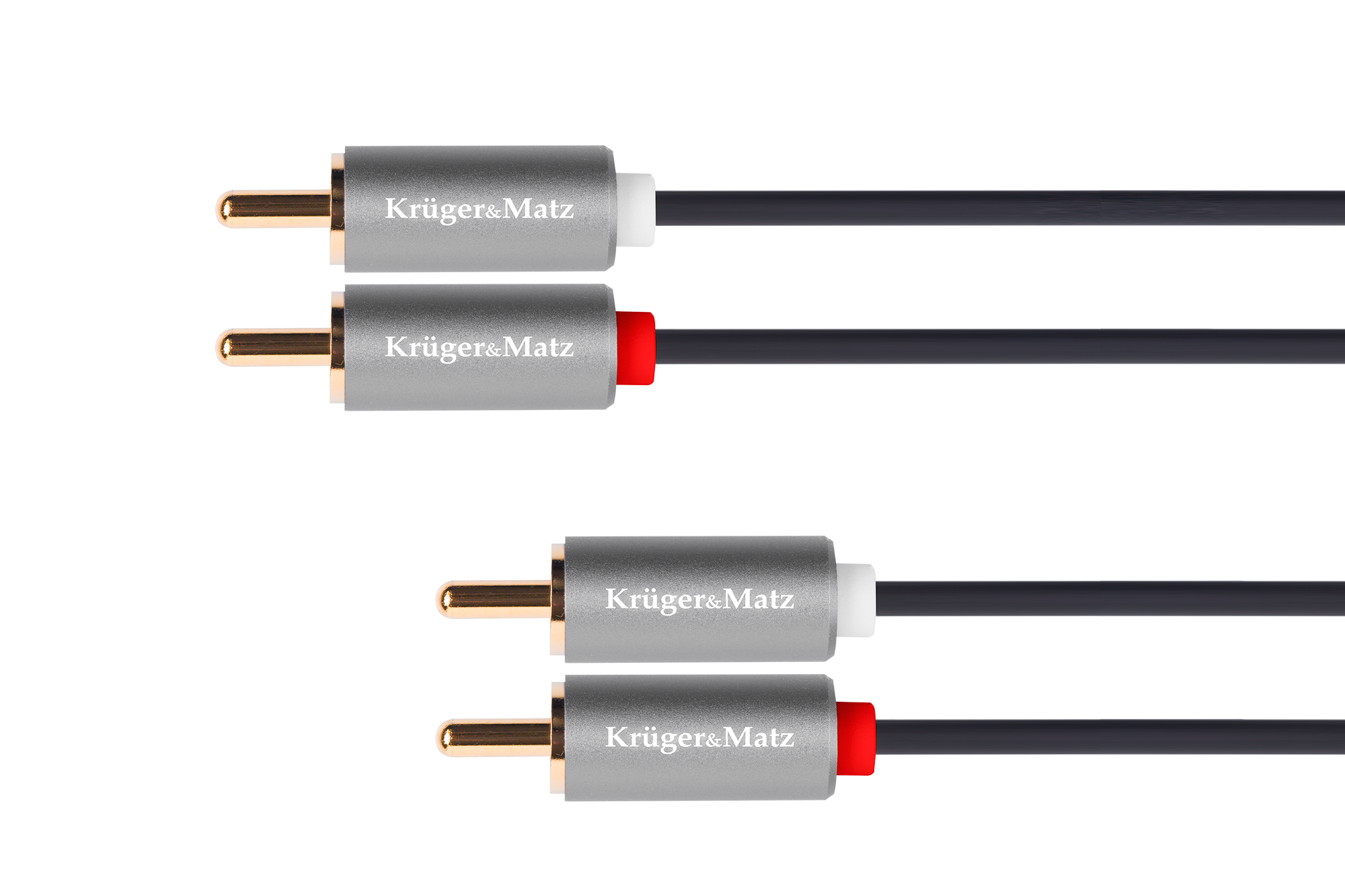 Kruger&Matz Basic 2RCA–2RCA-kaapeli, 10 m