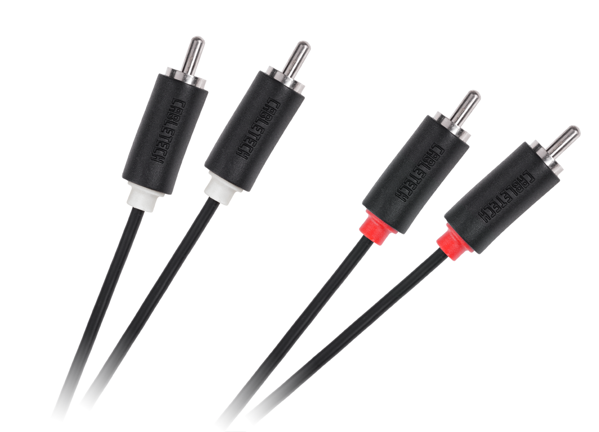 Cabletech Standard 2 RCA–2 RCA -kaapeli, 1 m