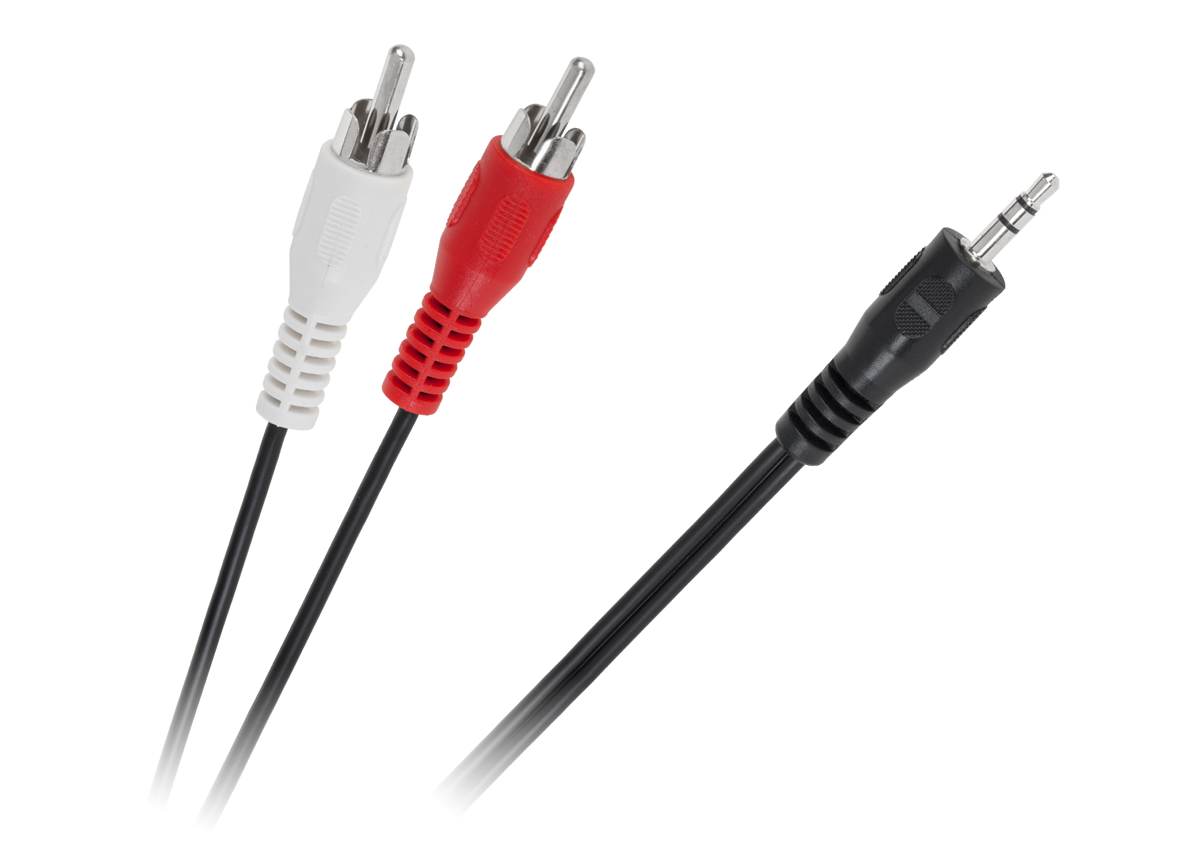 3,5 mm plugi–2 RCA -kaapeli, 1,2 m