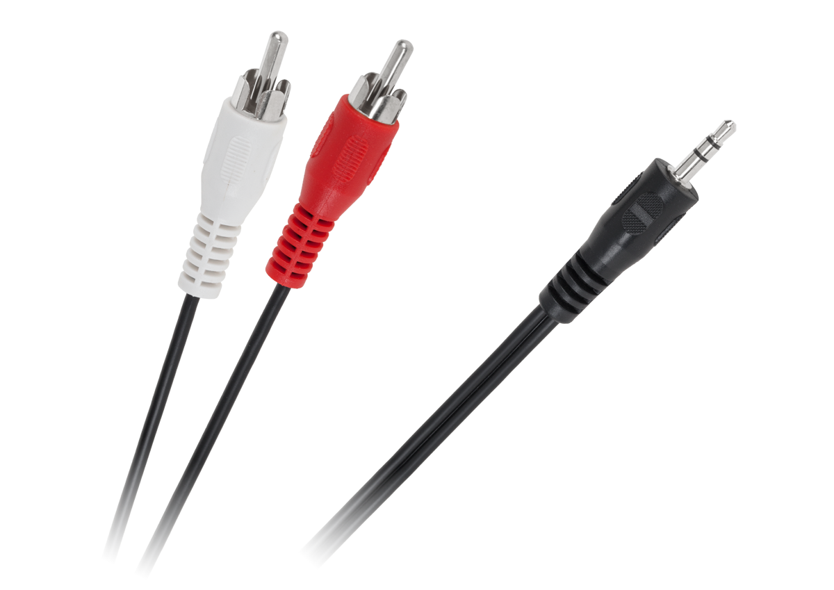 3,5 mm plugi–2 RCA -kaapeli, 1,8 m