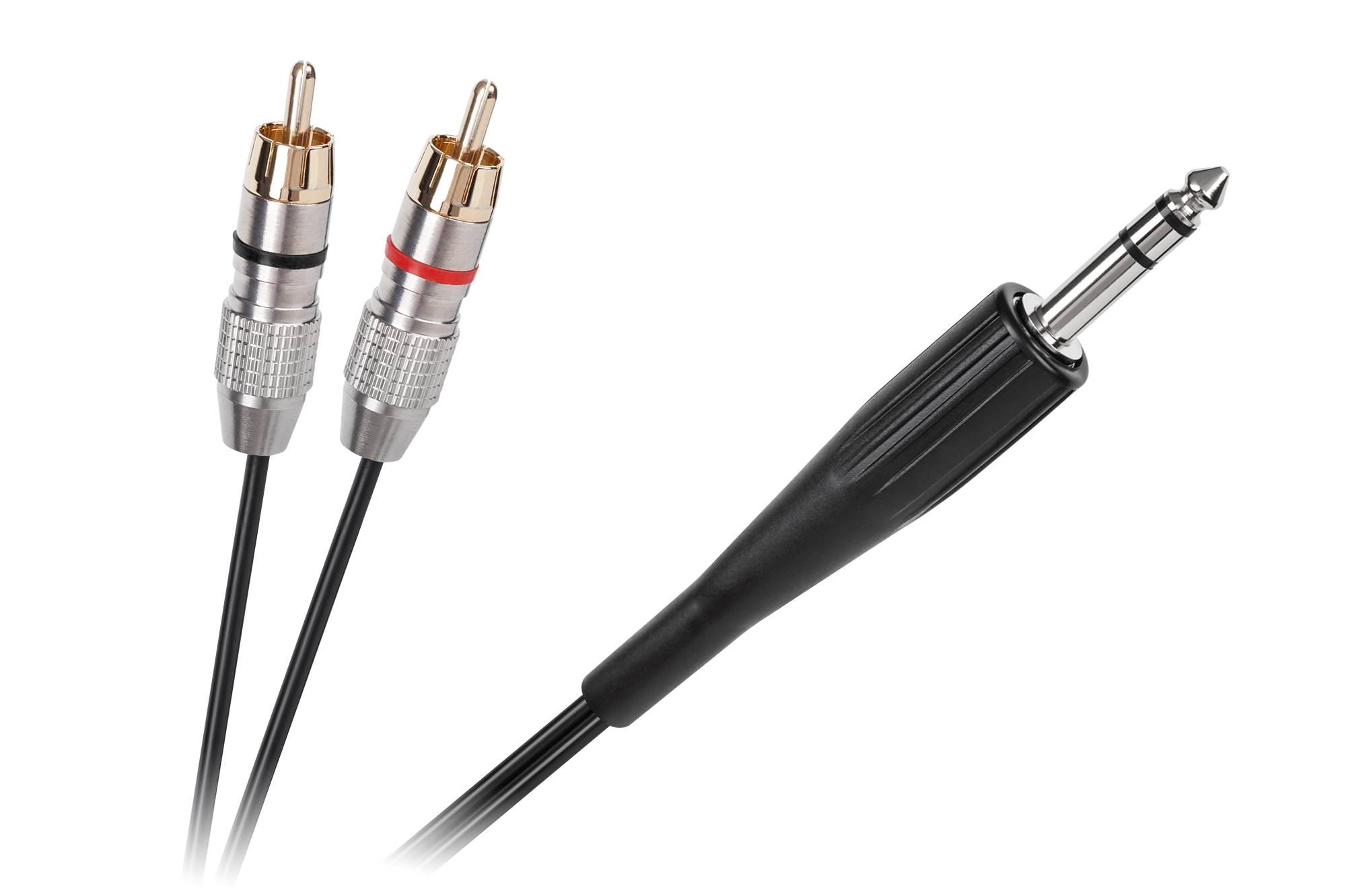 6,3 mm stereojakki–2 RCA -kaapeli, 3 m