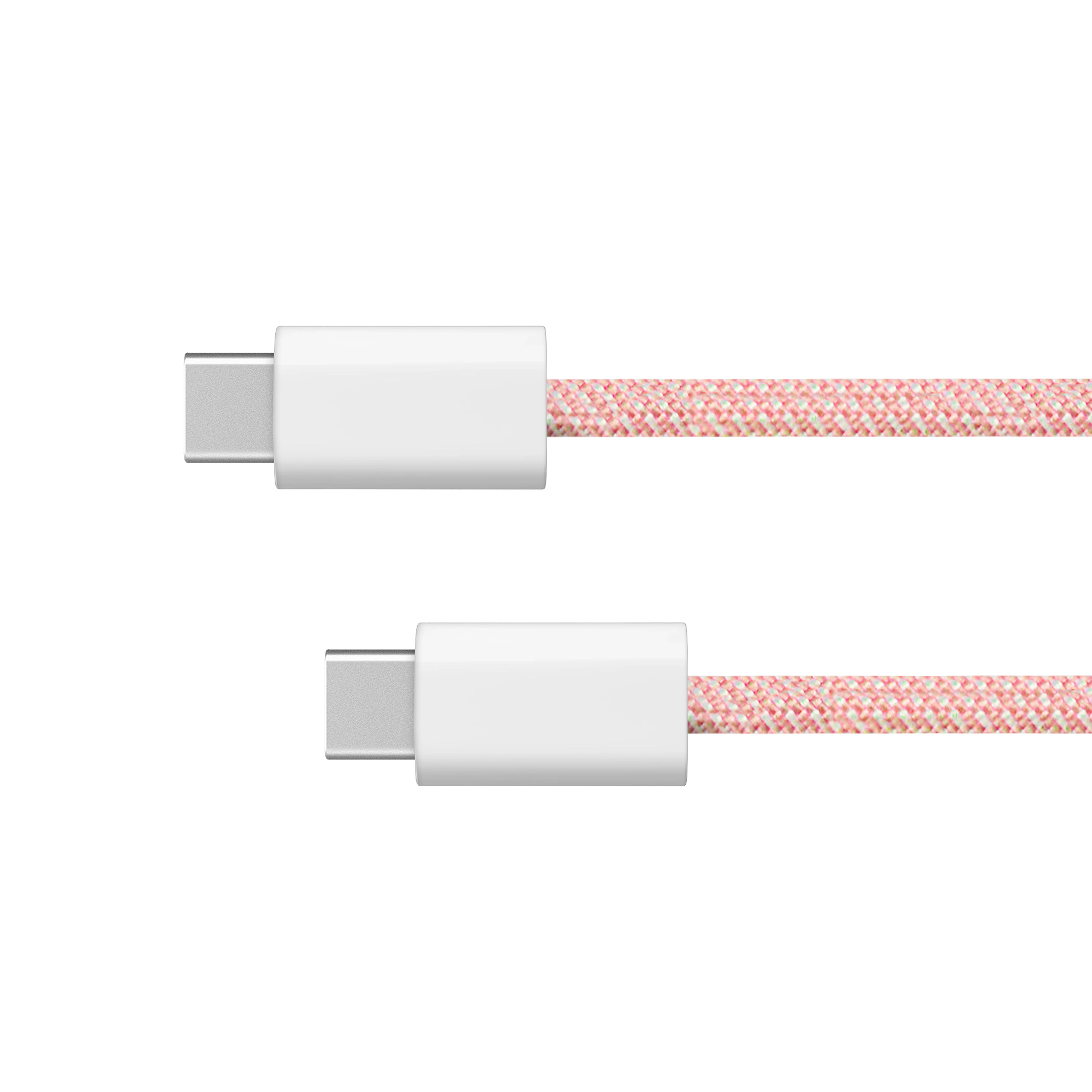 Krüger&Matz Basic USB-C–USB-C-kaapeli, 60 W, 1,5 m, vaaleanpunainen