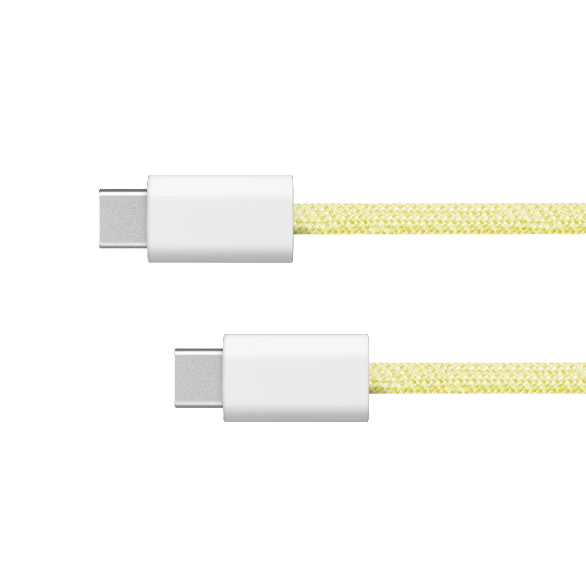 Krüger&Matz Basic USB-C–USB-C-kaapeli, 60 W, 1,5 m, keltainen