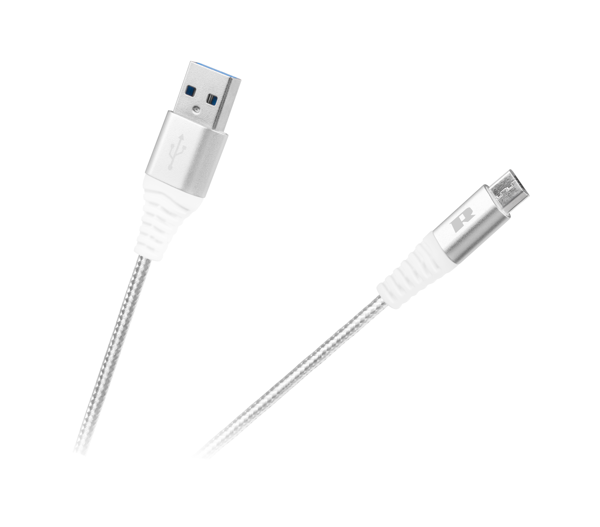 REBEL USB – micro-USB-kaapeli, 100 cm, valkoinen