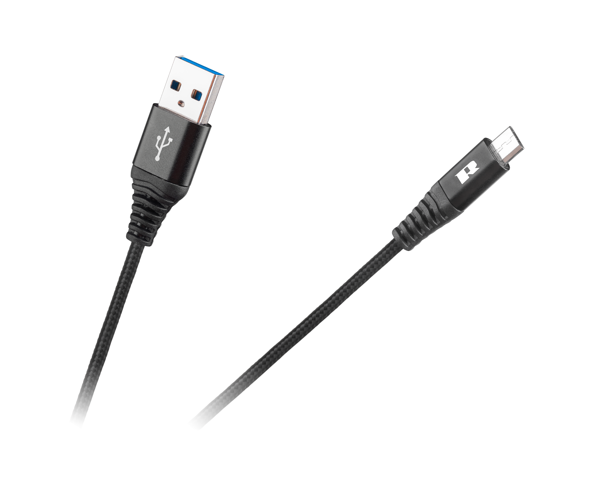 REBEL USB – micro-USB-kaapeli, 200 cm, musta