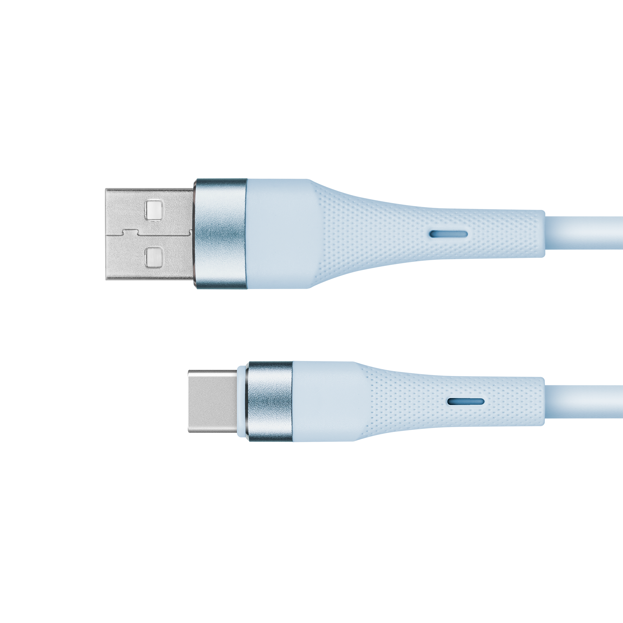 Kruger&Matz Basic USB–USB-C-silikonikaapeli, 1 m, sininen