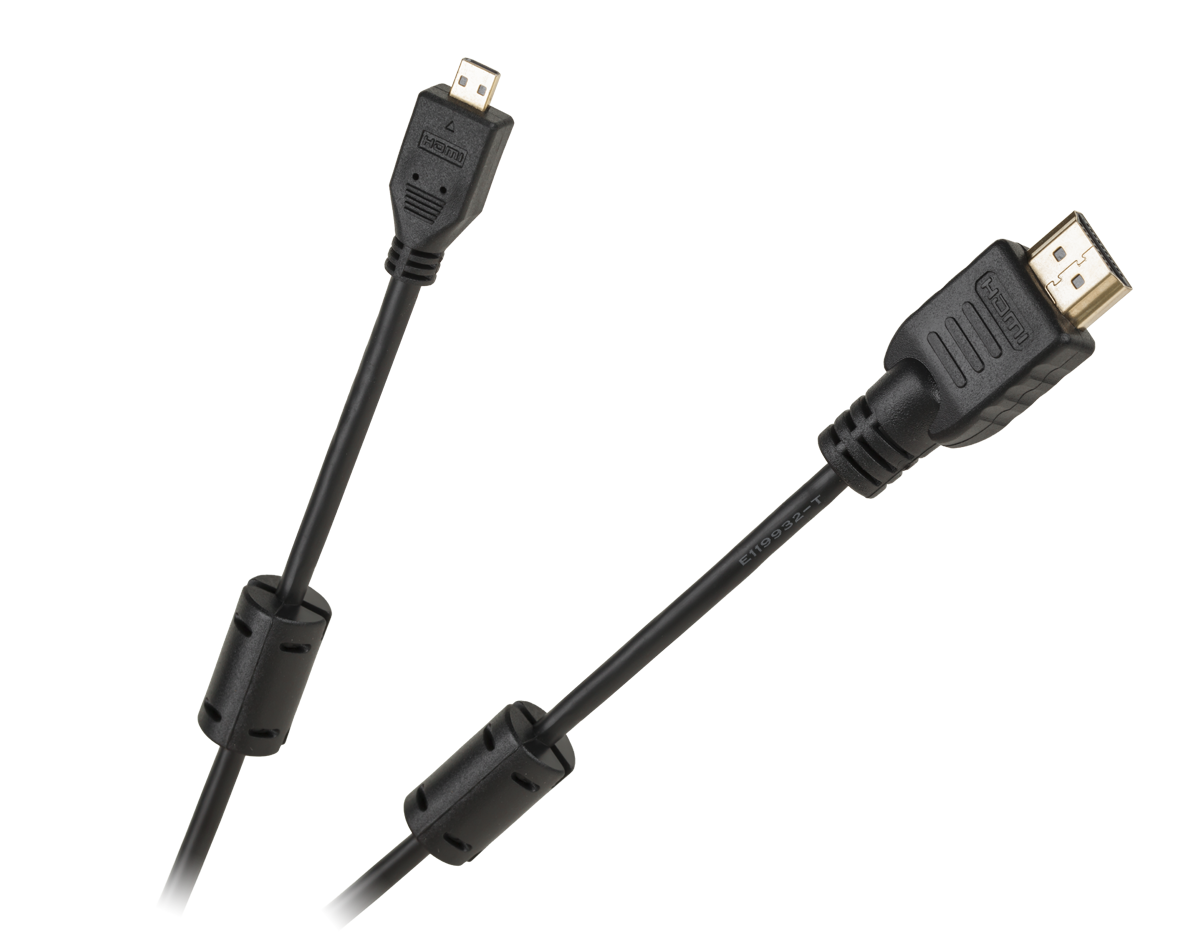 Cabletech Economic HDMI Type A -uros–Micro HDMI Type D -uroskaapeli