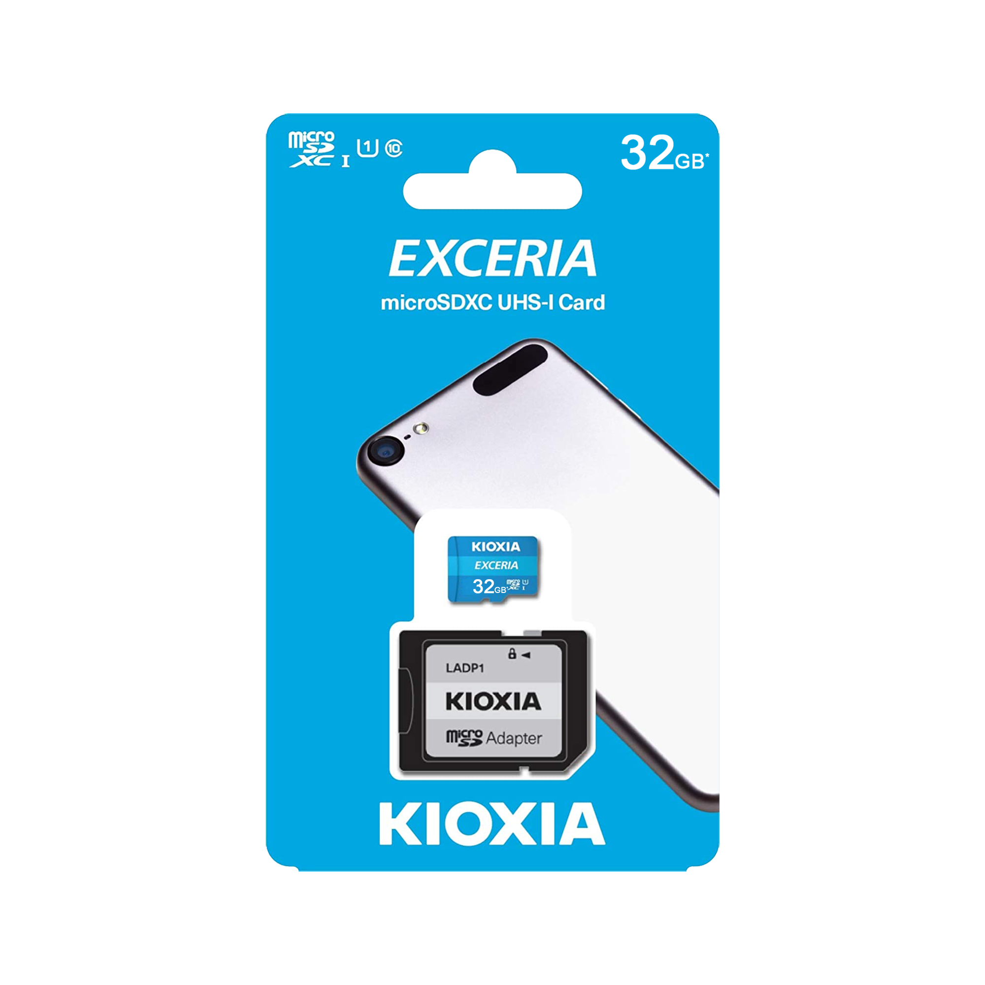 Kioxia microSD 32 GB UHS-I U1 -muistikortti sovittimella