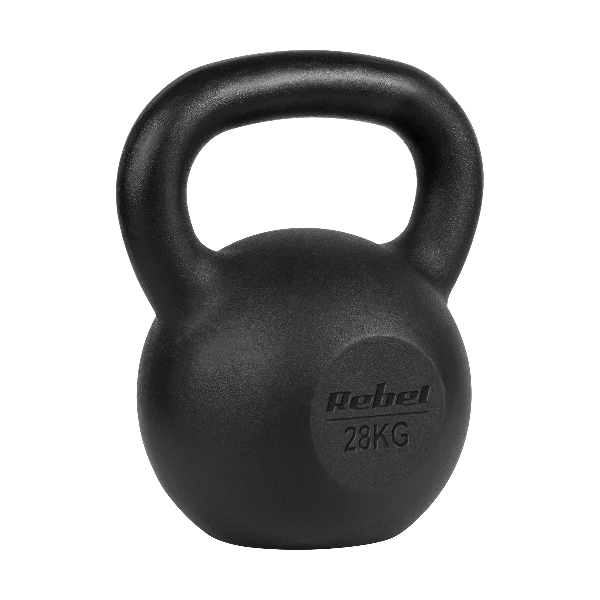 REBEL ACTIVE valurautainen kahvakuula, 28 kg
