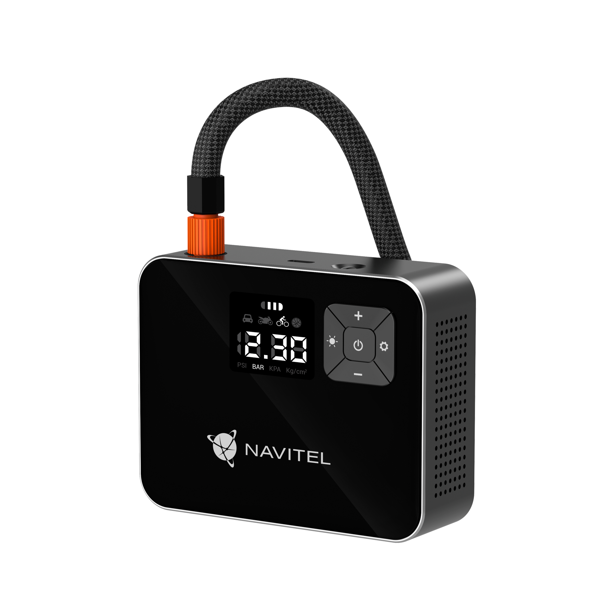 Navitel AIR 15 AL – kannettava ilmakompressori, enintään 120 PSI / 8.27 bar