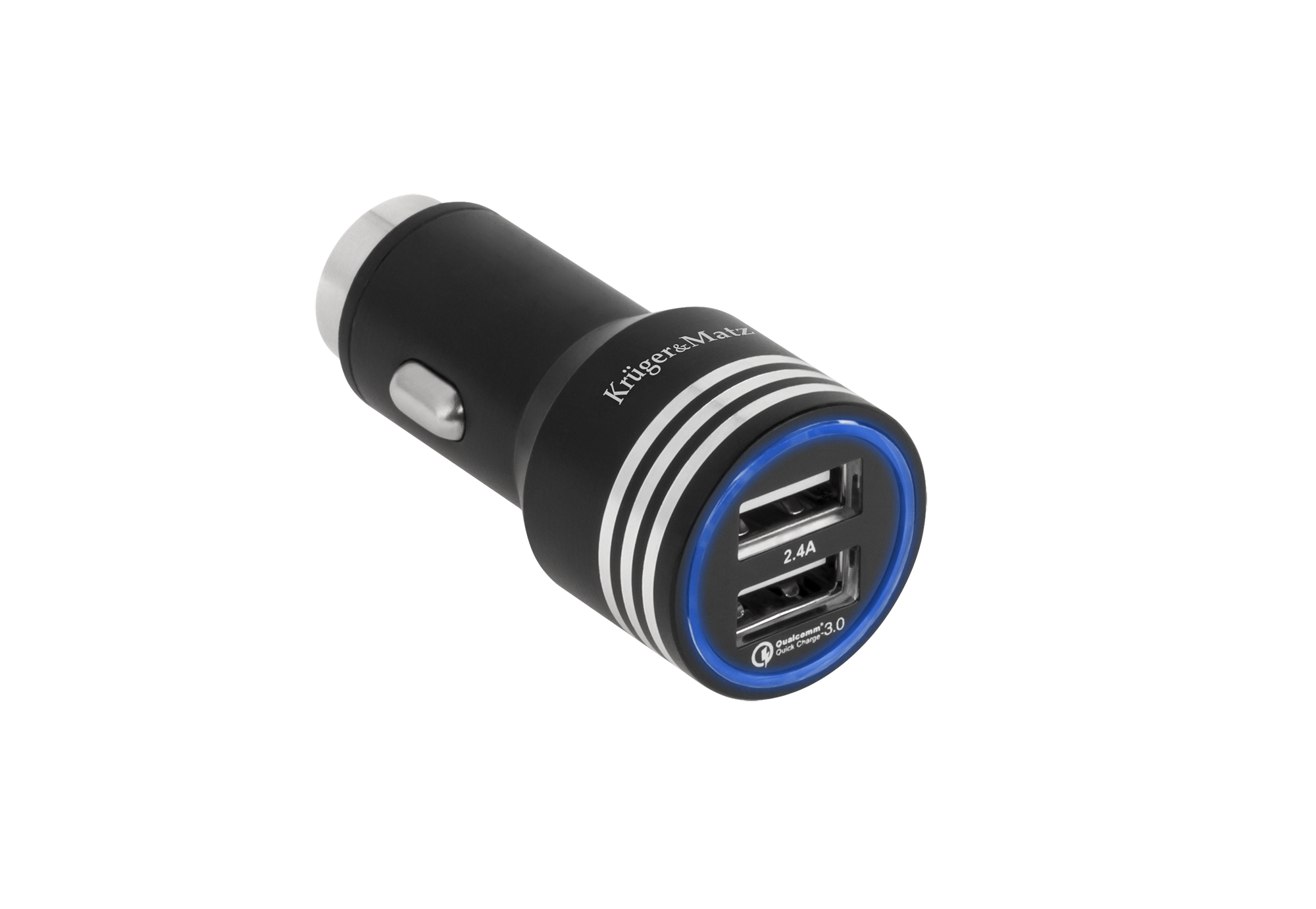 Kruger&Matz-autolaturi, 2× USB, 4800 mA, Quick Charge 3.0