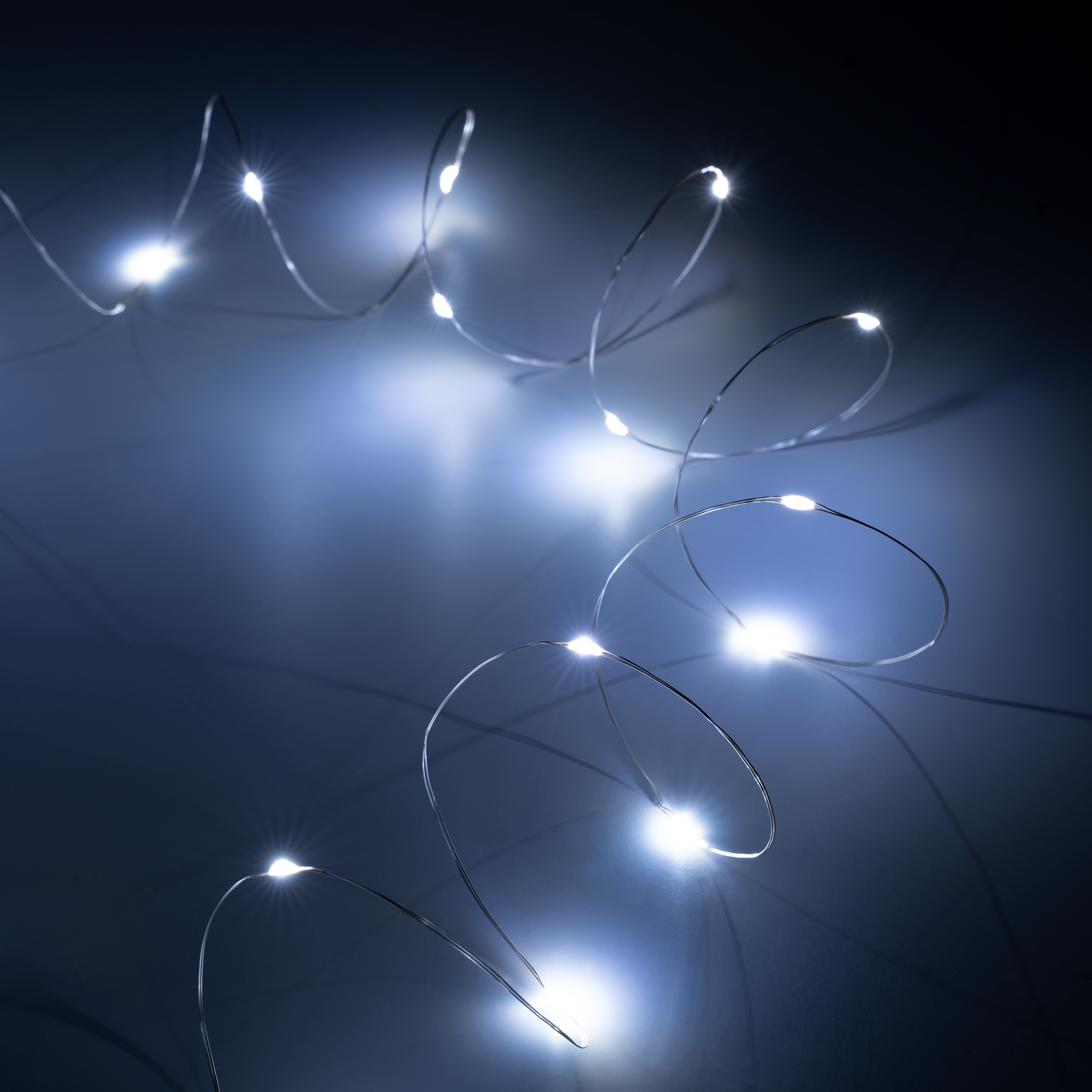 Jouluvalosarja, 20 mini-LED-valoa, kylmä valkoinen