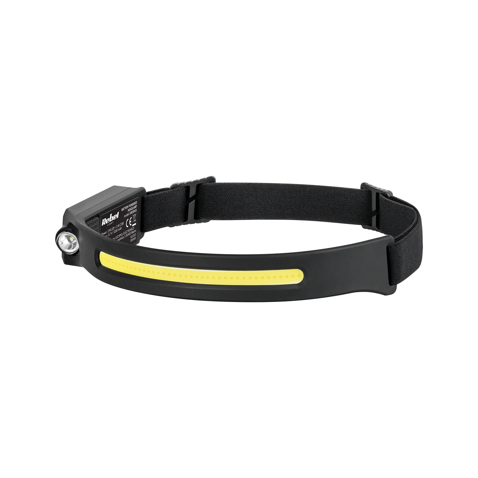 Ladattava otsalamppu (5 W COB + 3 W LED), otsapanta